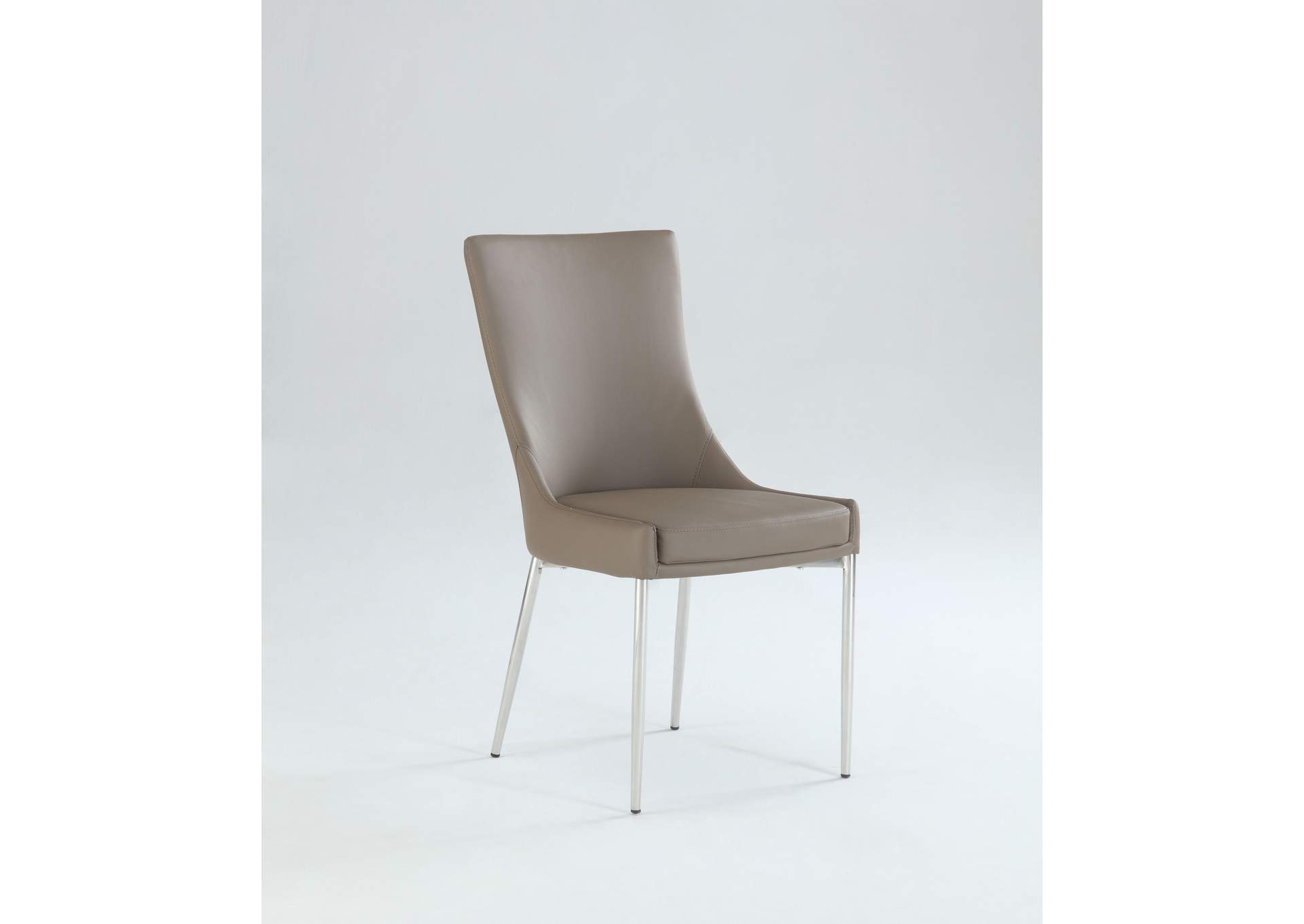Contemporary Dining Set With Round Glass Table And Club-Style Chairs image 5