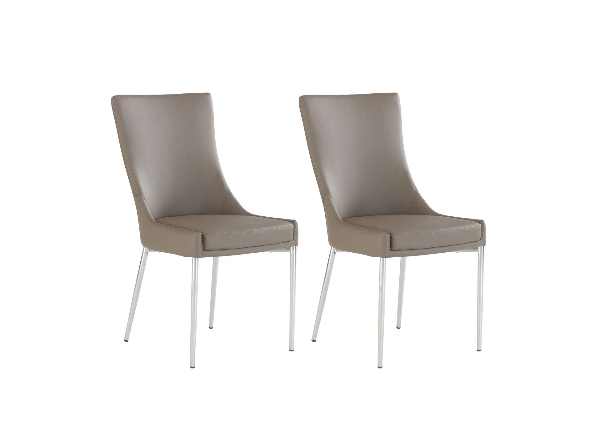 Contemporary Dining Set With Round Glass Table And Club-Style Chairs image 6