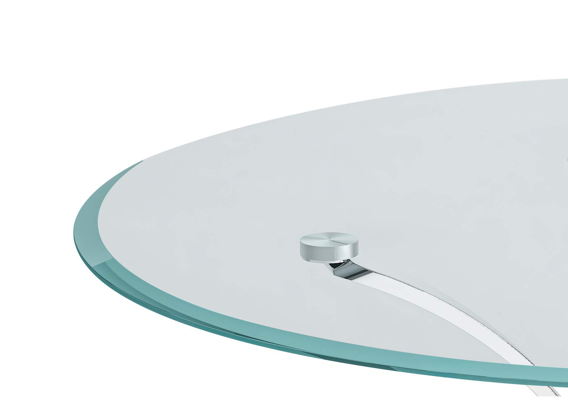 Contemporary Dining Set With Round Glass Table & Chairs image 5