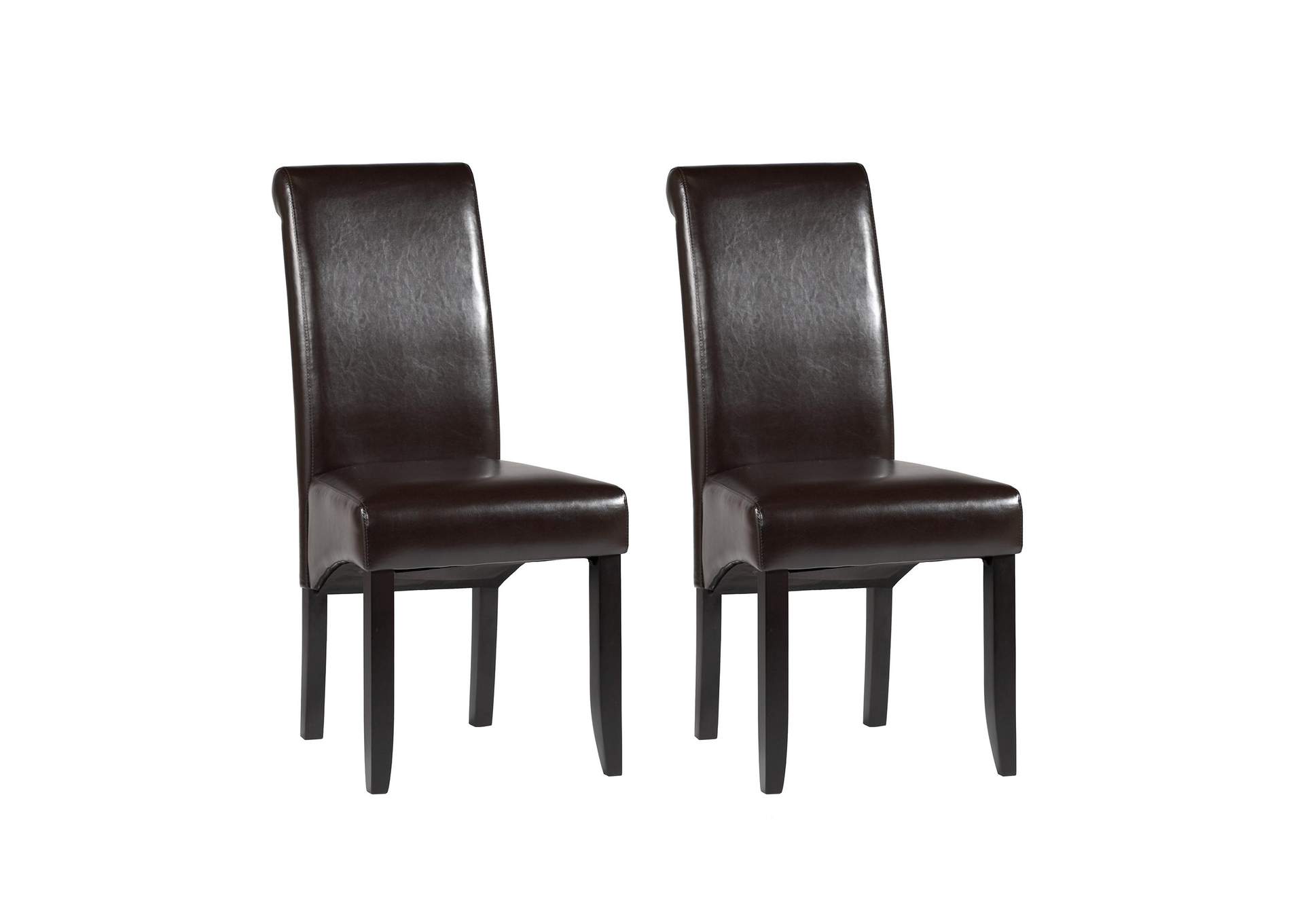 Modern Roll Back Parson Chair image 3
