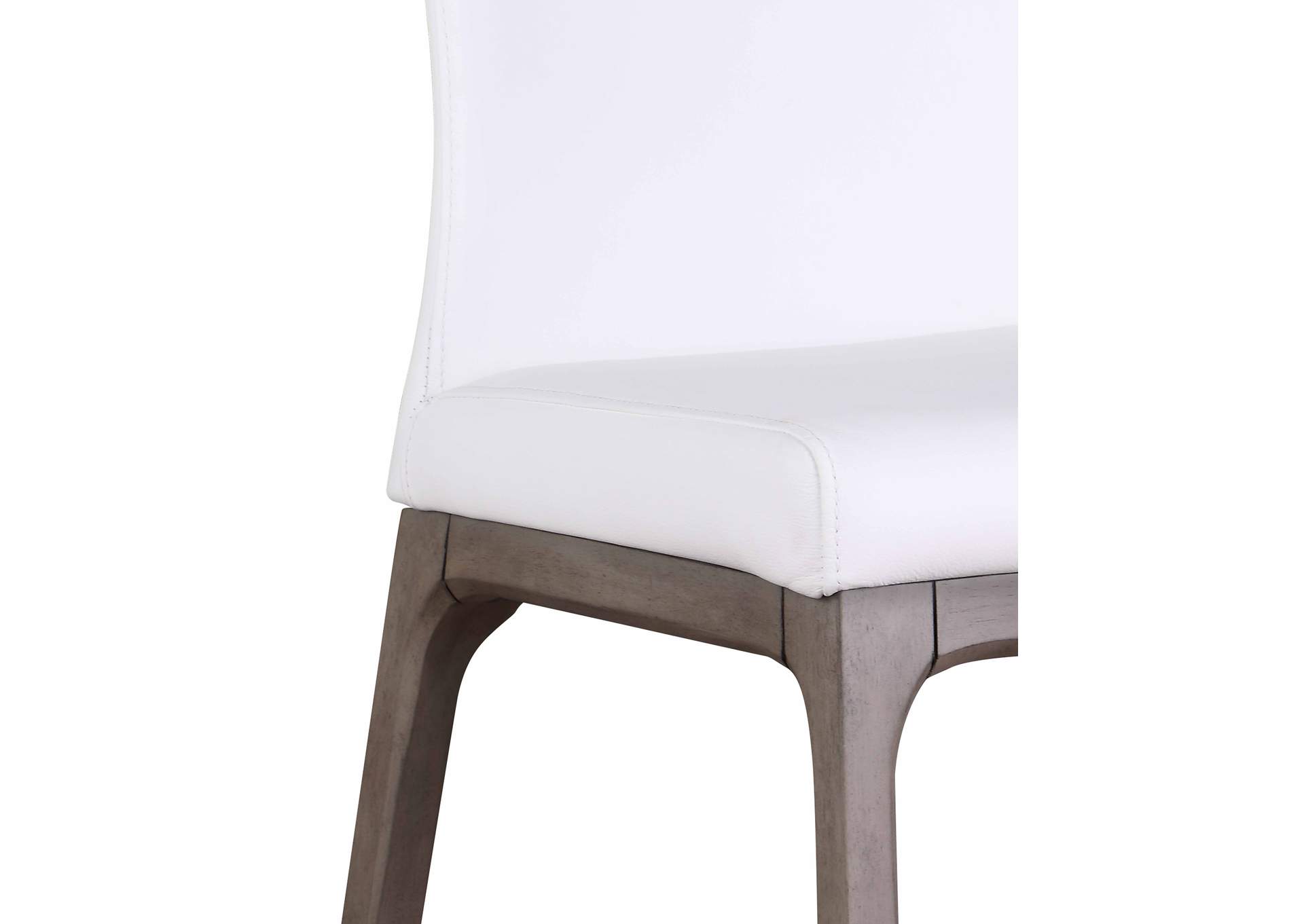Modern Dining Set With Extendable Glass Table & 2-Tone Chairs image 9