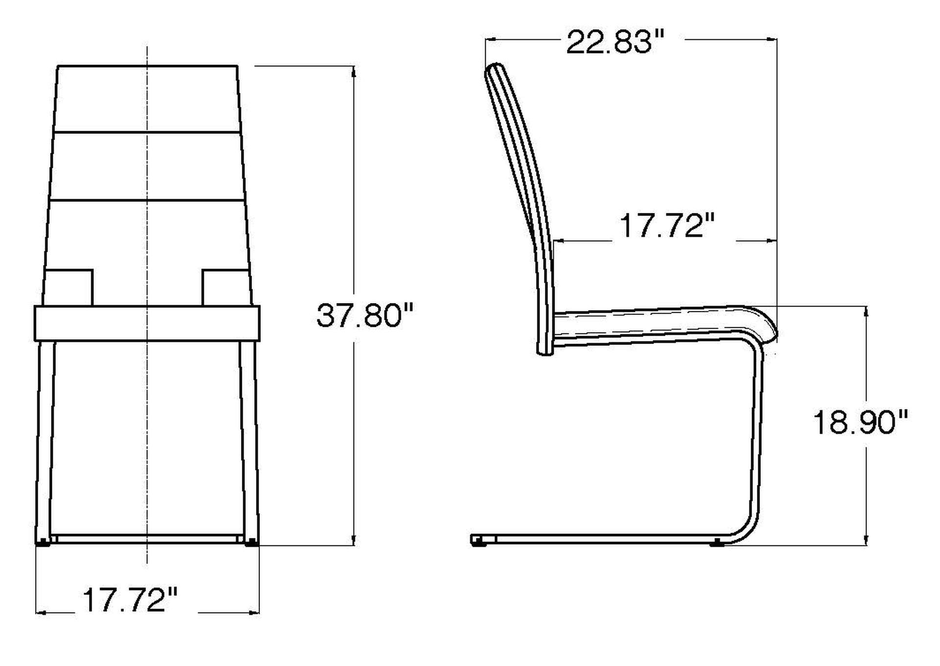 Motion Back Cantilever Side Chair image 4