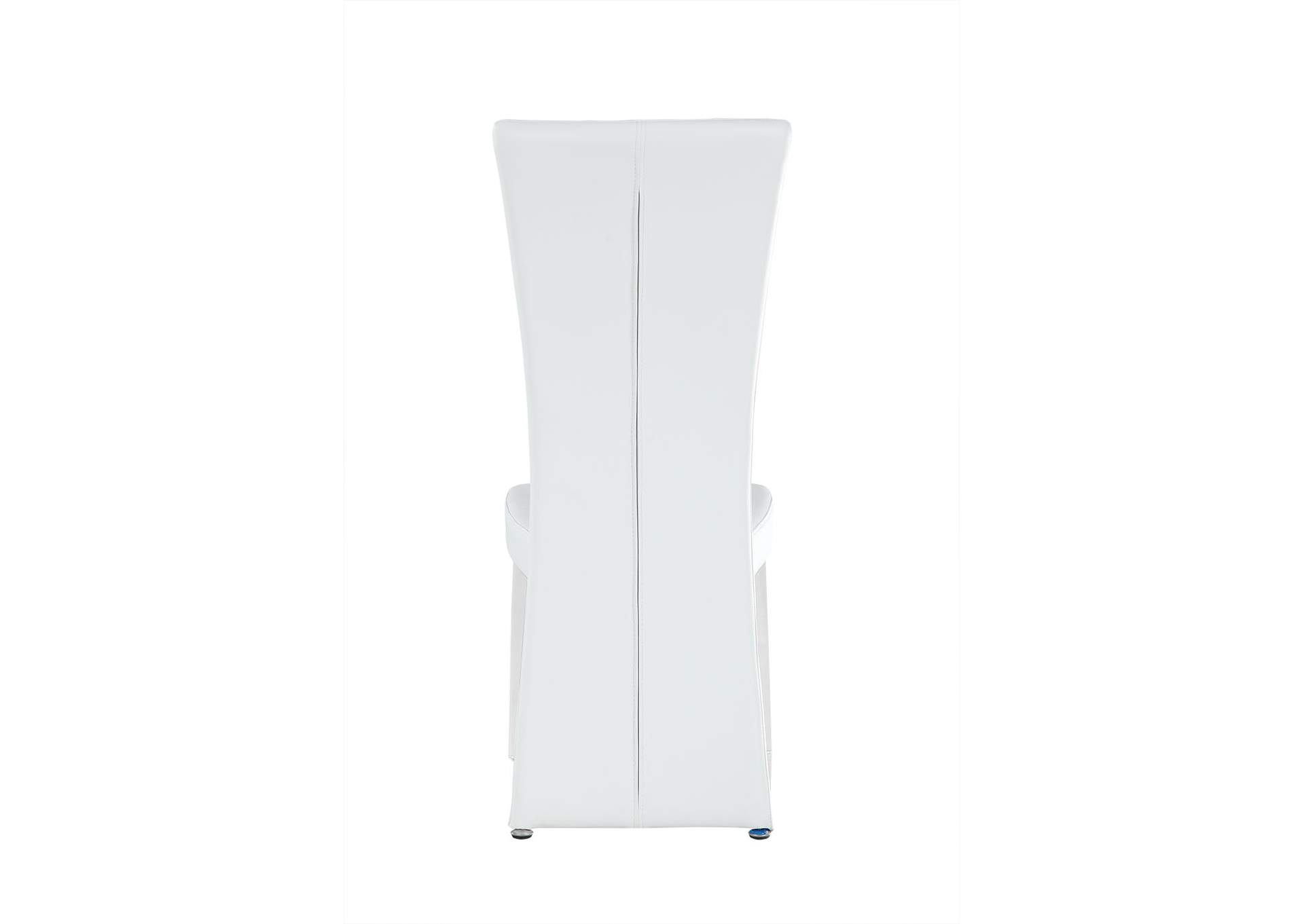 Contemporary High-Back Side Chair With Acrylic Legs image 6
