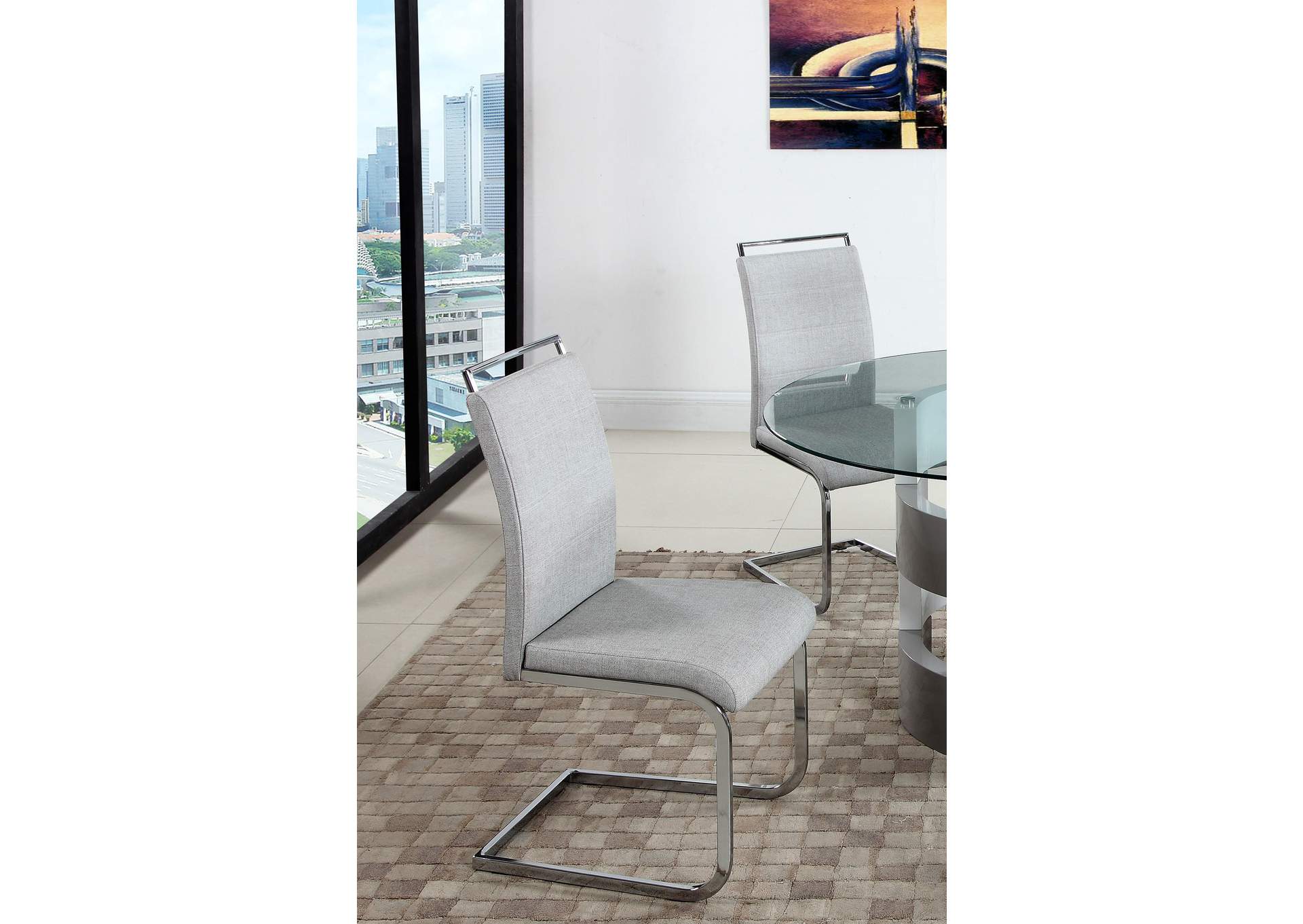 Contemporary Handle-Back Cantilever Side Chair image 4