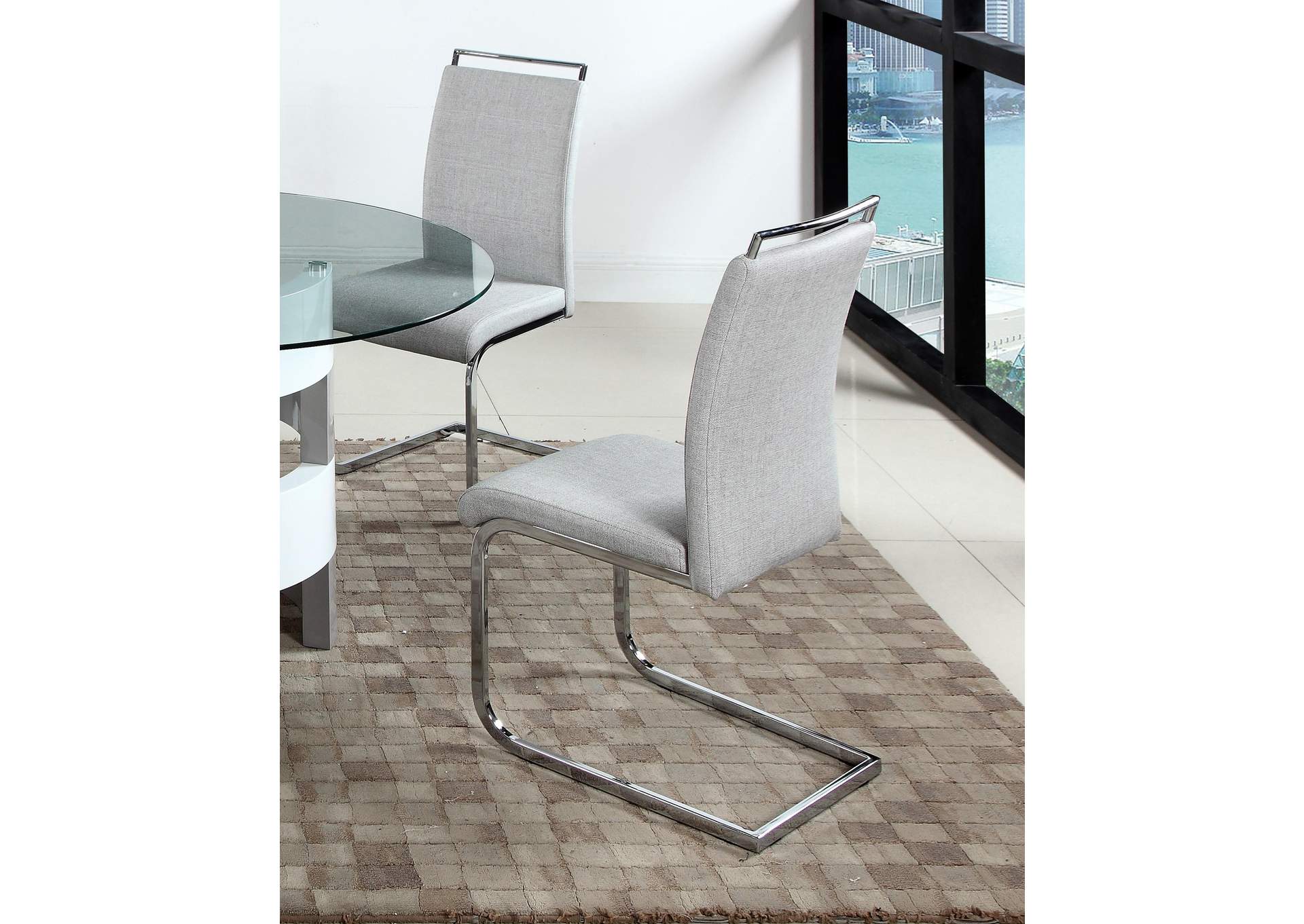 Contemporary Handle-Back Cantilever Side Chair image 6