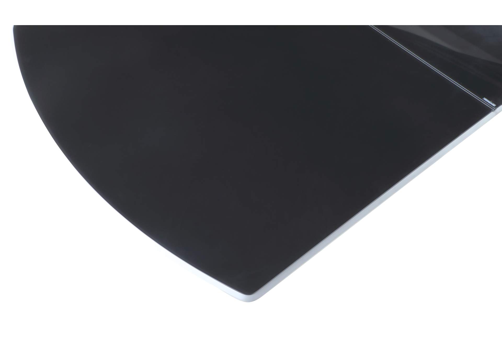 Contemporary Butterfly-Extendable Black Glass Dining Table image 6