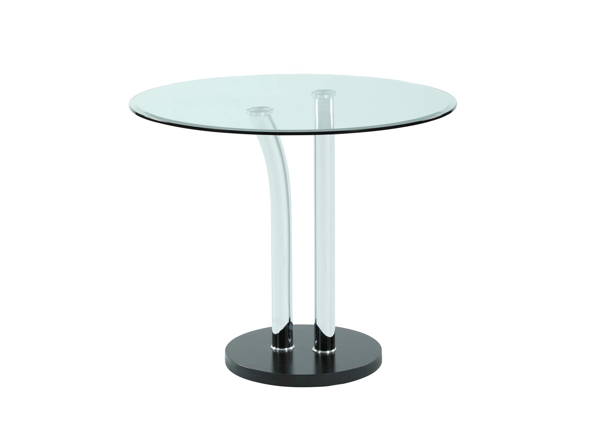Dining Set With Glass Top Bistro Table & 4 Cantilever Side Chairs image 6