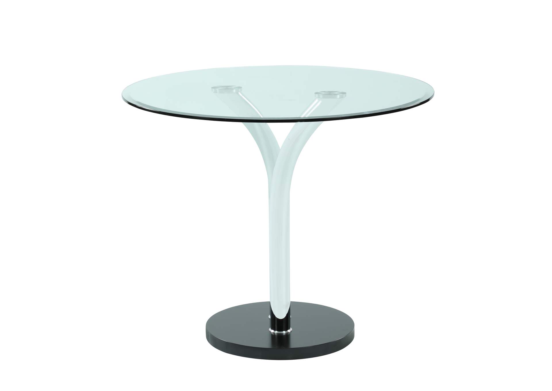 Dining Set With Glass Top Bistro Table & 4 Cantilever Side Chairs image 5