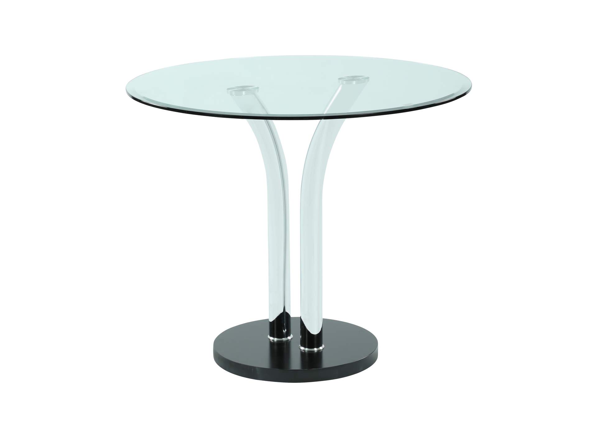 Dining Set With Glass Top Bistro Table & 4 Cantilever Side Chairs image 4