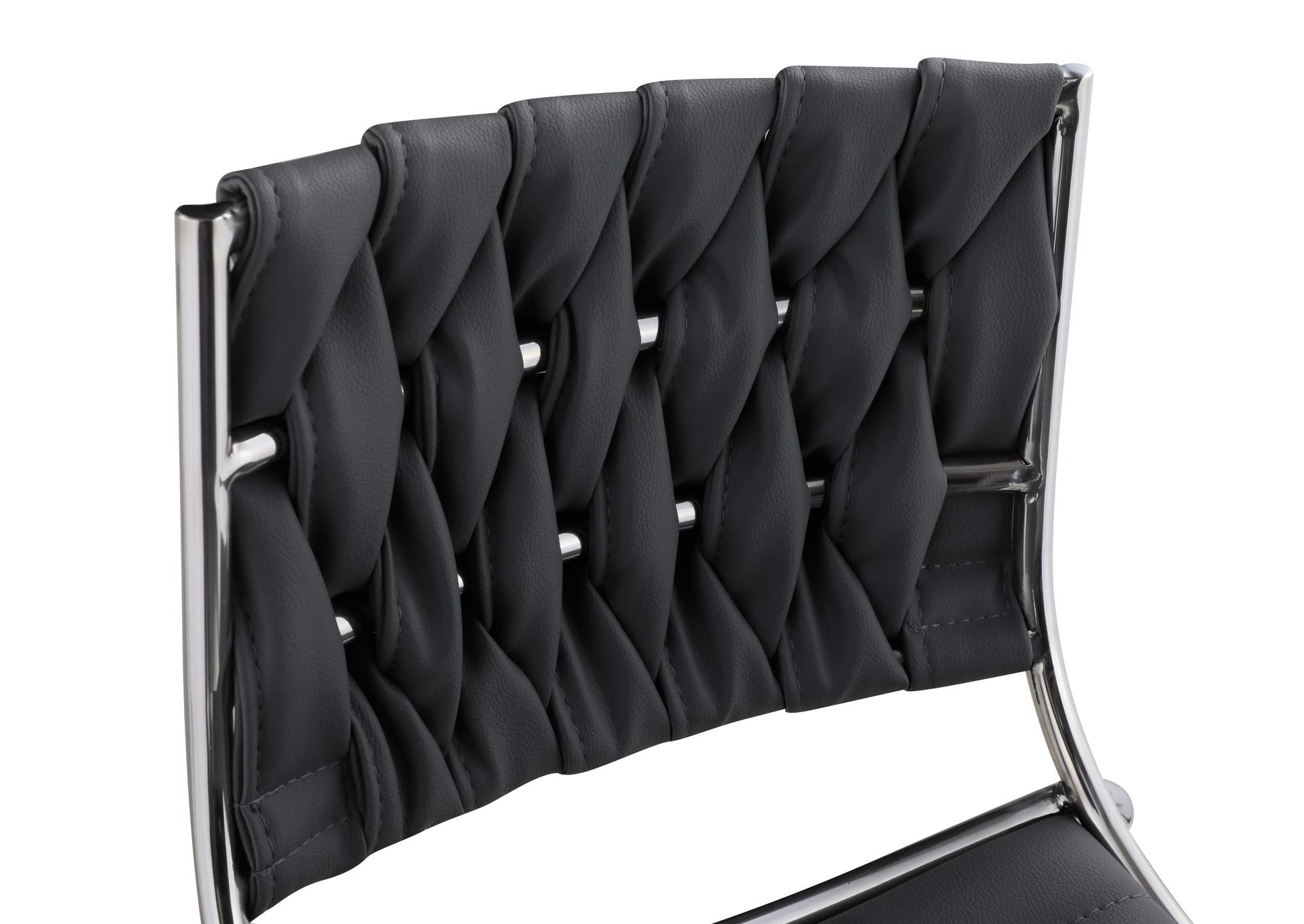 Contemporary Stackable Counter Stool With Weave Back image 6