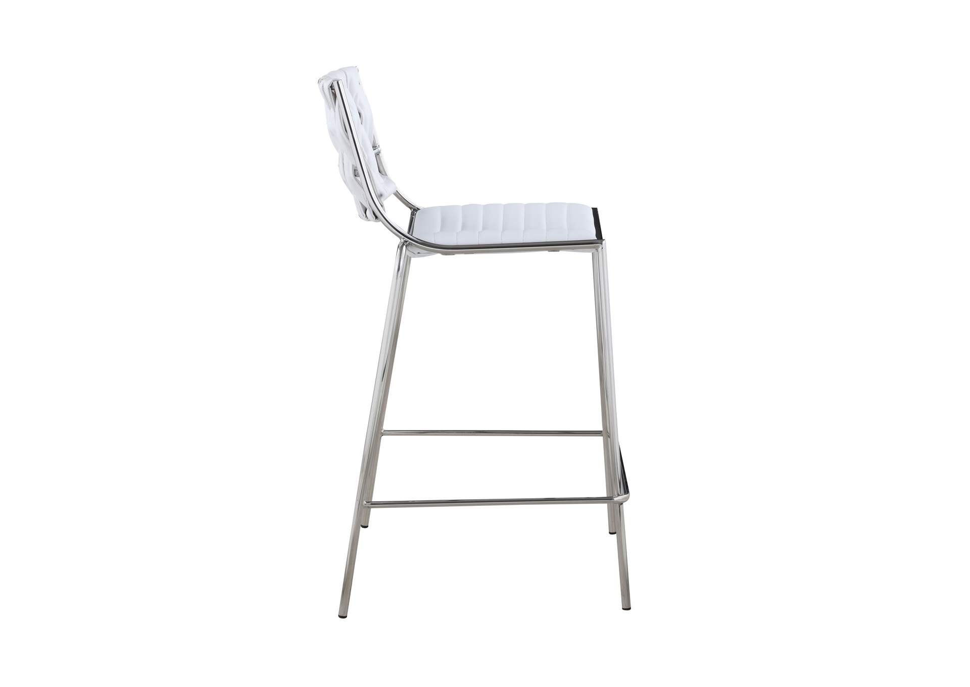 Contemporary Stackable Counter Stool With Weave Back image 6