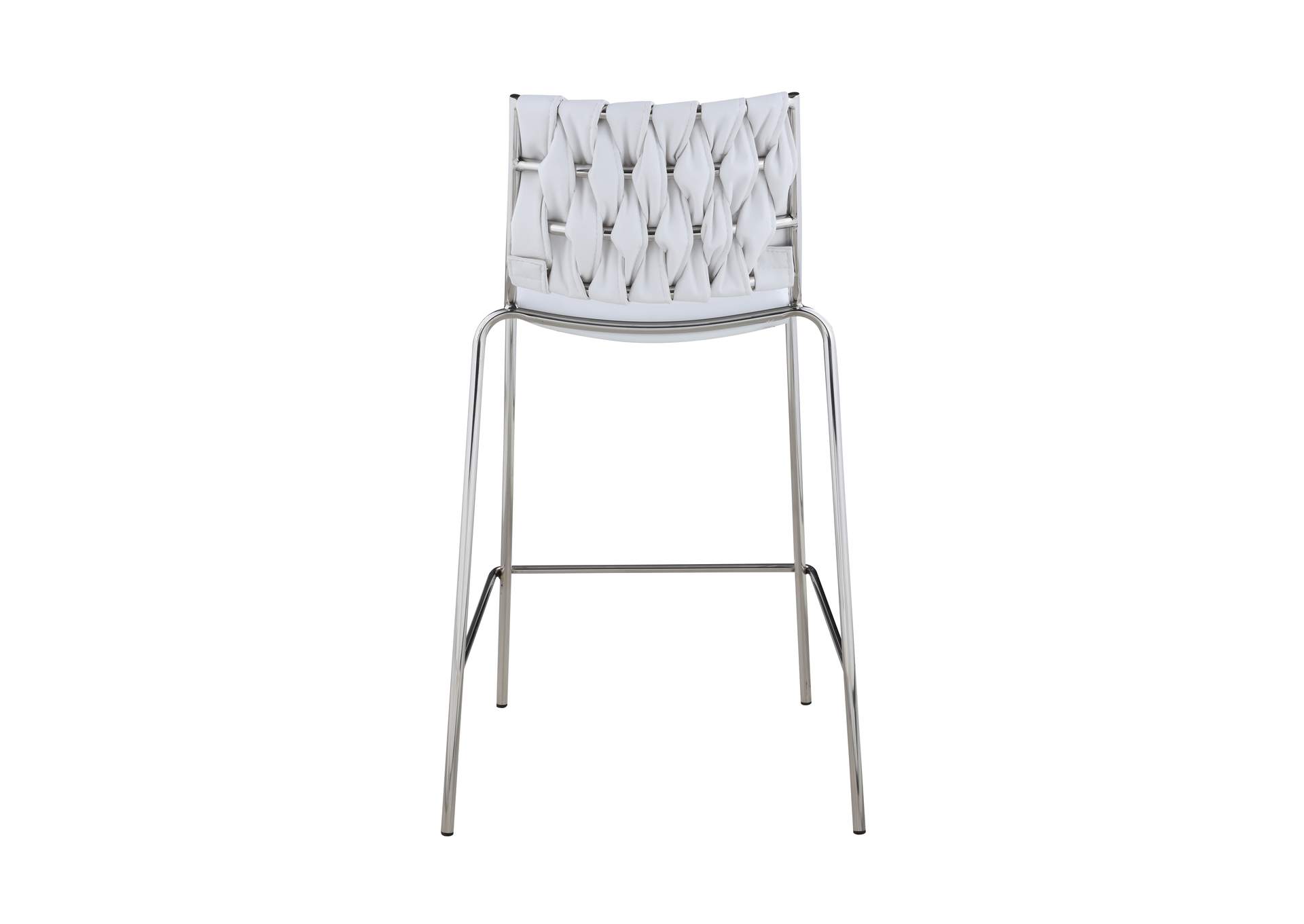 Contemporary Stackable Counter Stool With Weave Back image 7