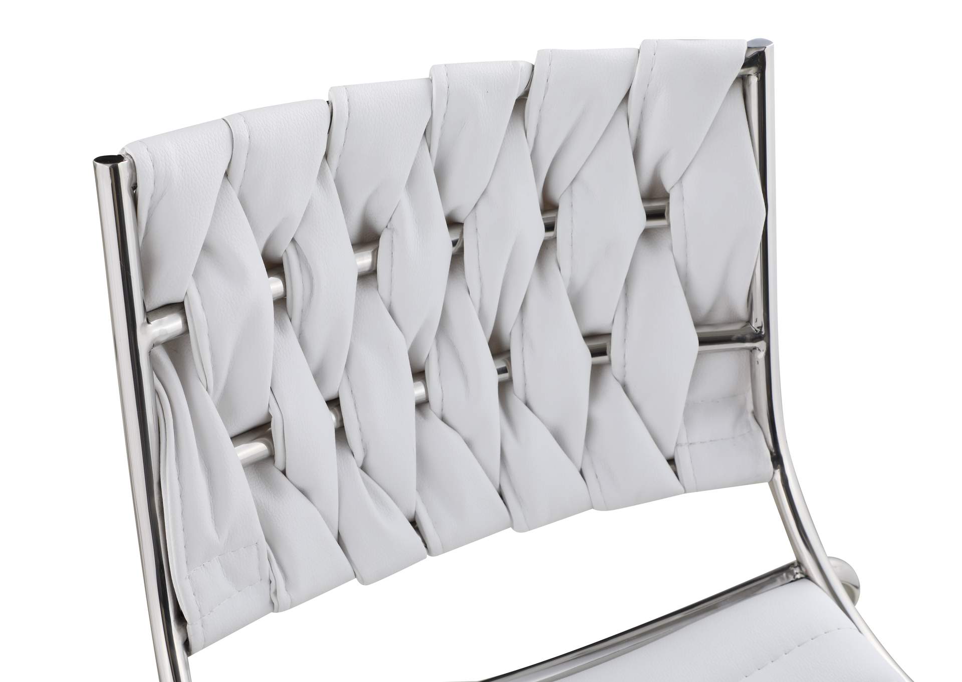 Contemporary Stackable Counter Stool With Weave Back image 8