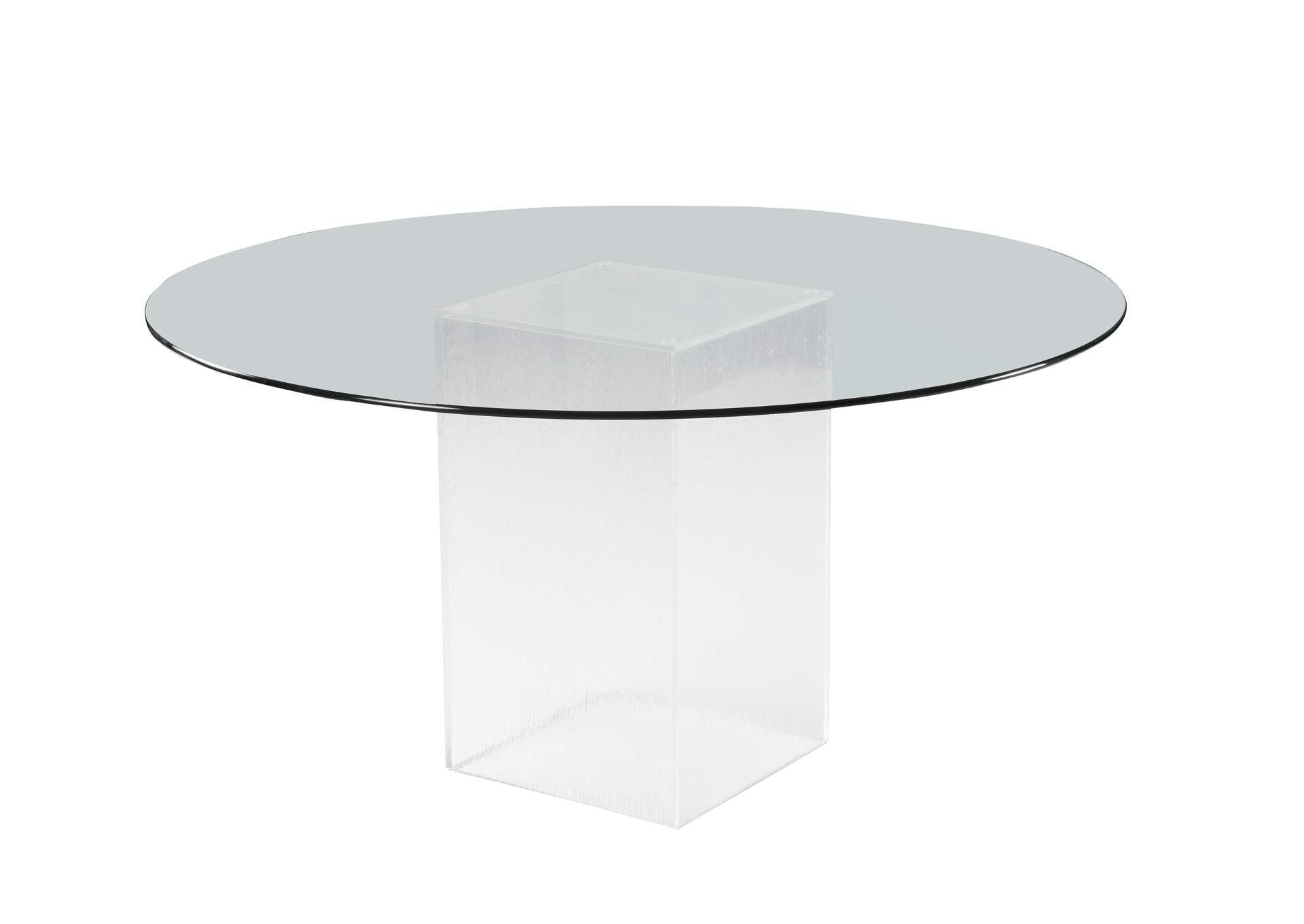 Contemporary Dining Set With Round Glass Table & Chairs image 4