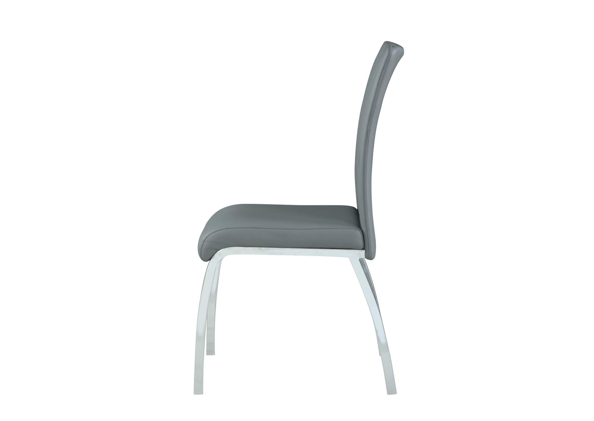 Contemporary Pop-Up Extendable White Glass Dining Table & 4 Channel Back Side Chairs image 12
