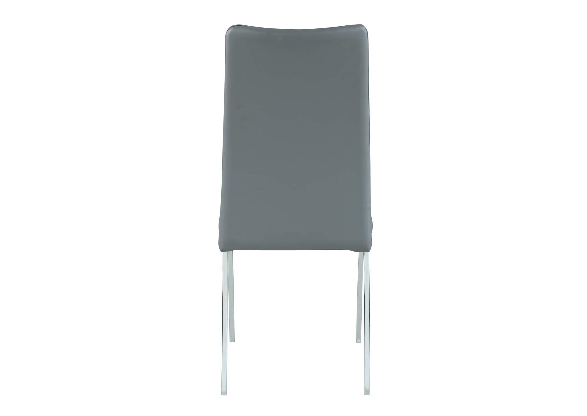 Contemporary Pop-Up Extendable White Glass Dining Table & 4 Channel Back Side Chairs image 13