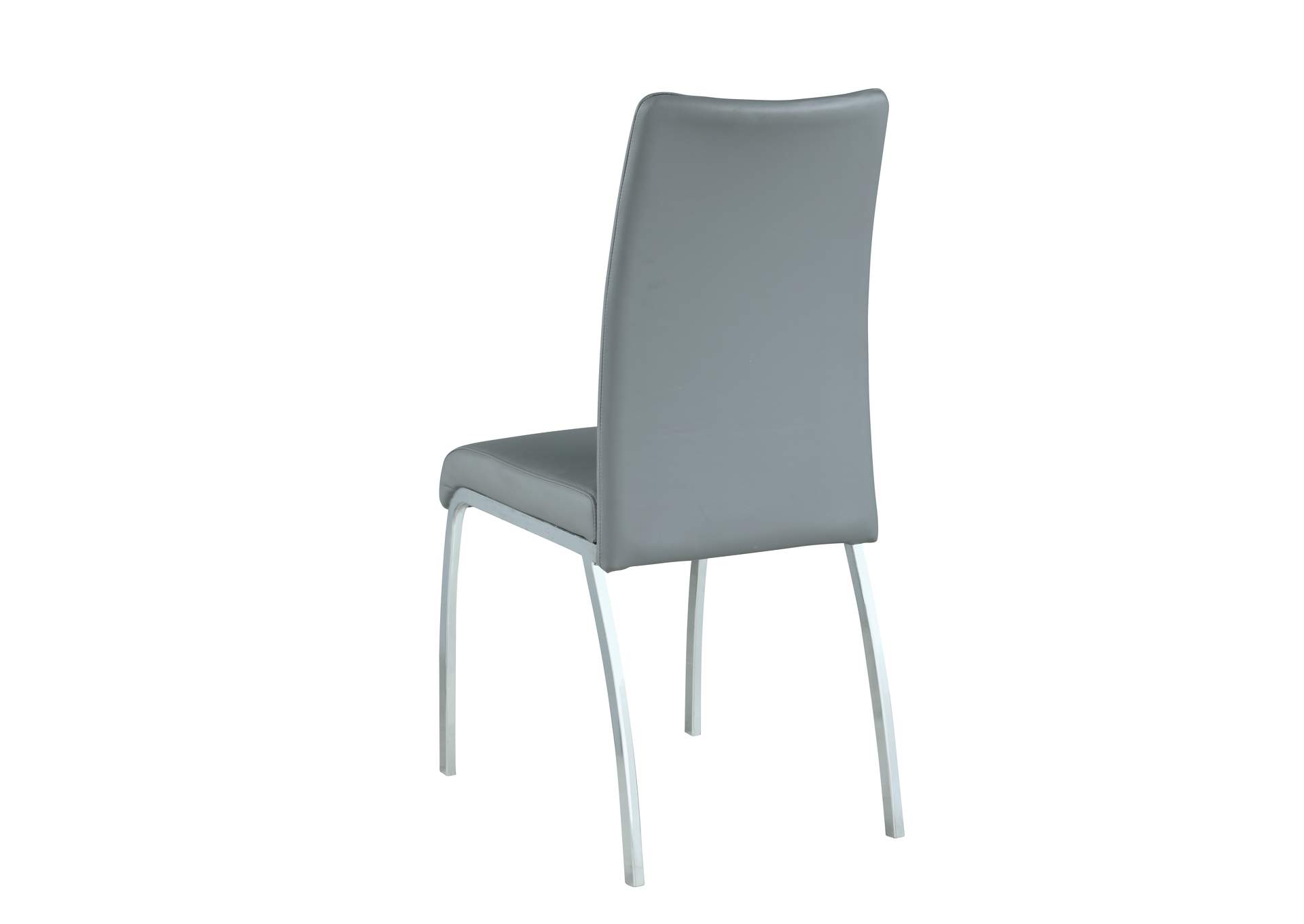 Contemporary Pop-Up Extendable White Glass Dining Table & 4 Channel Back Side Chairs image 10