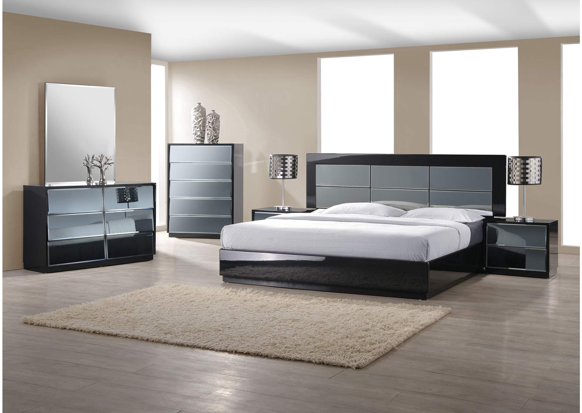 Contemporary King Size 4 Piece Set image 1
