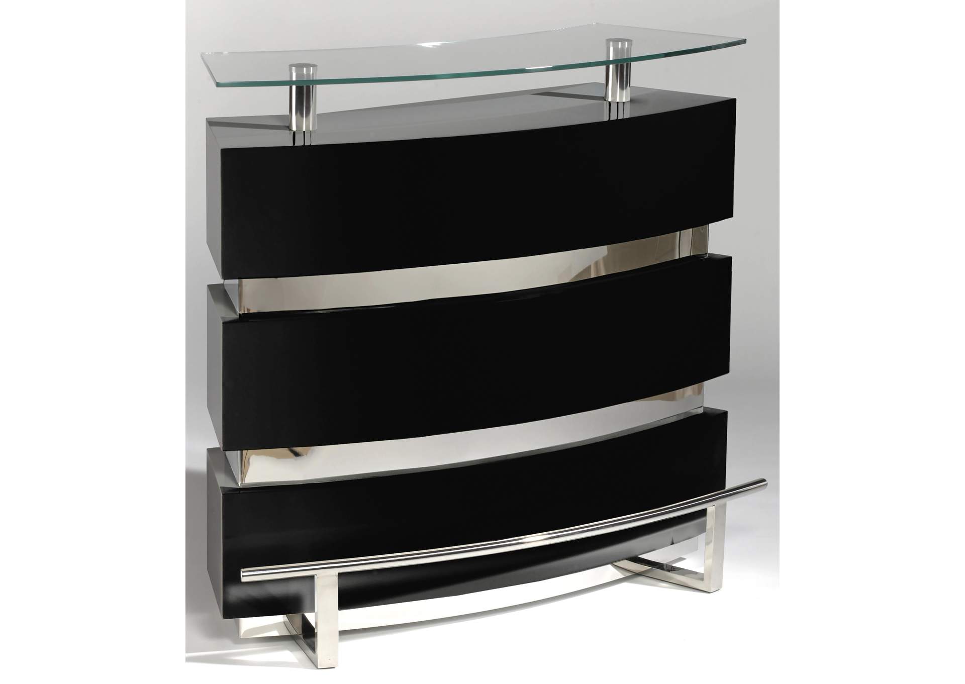 Contemporary Channeled Front Bar image 1