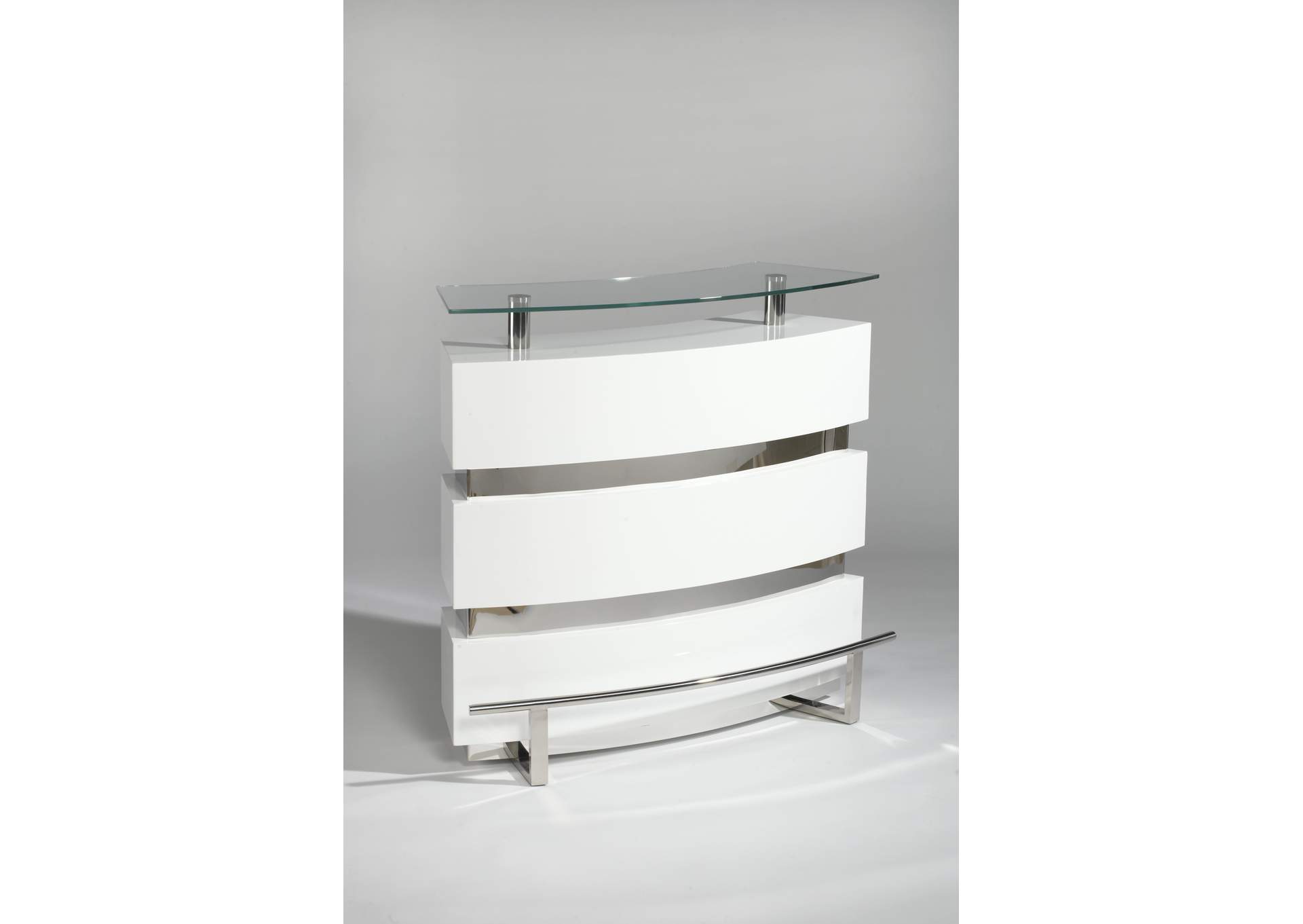Contemporary Channeled Front Bar image 1