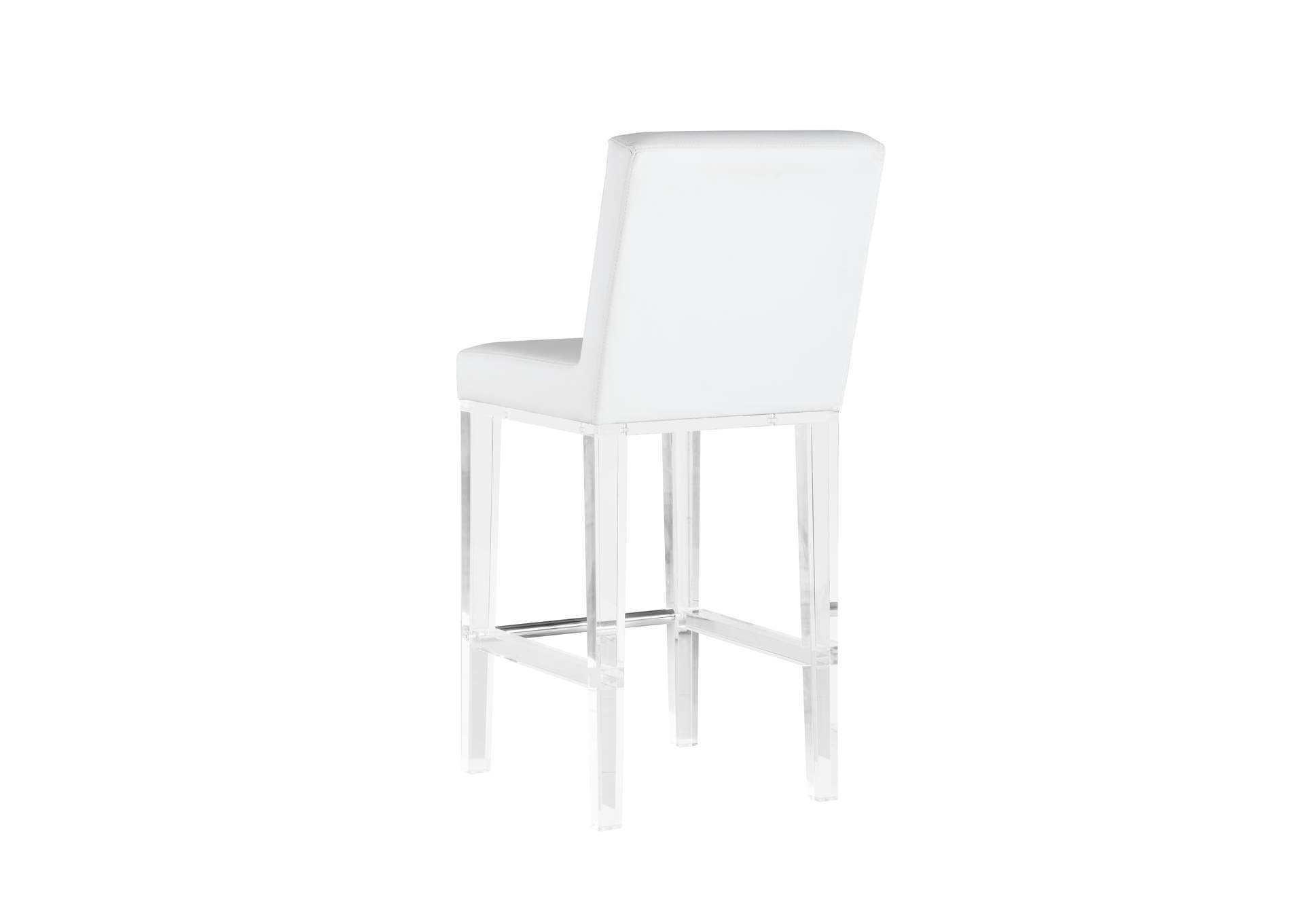 Contemporary Counter Stool With Solid Acrylic Legs image 4