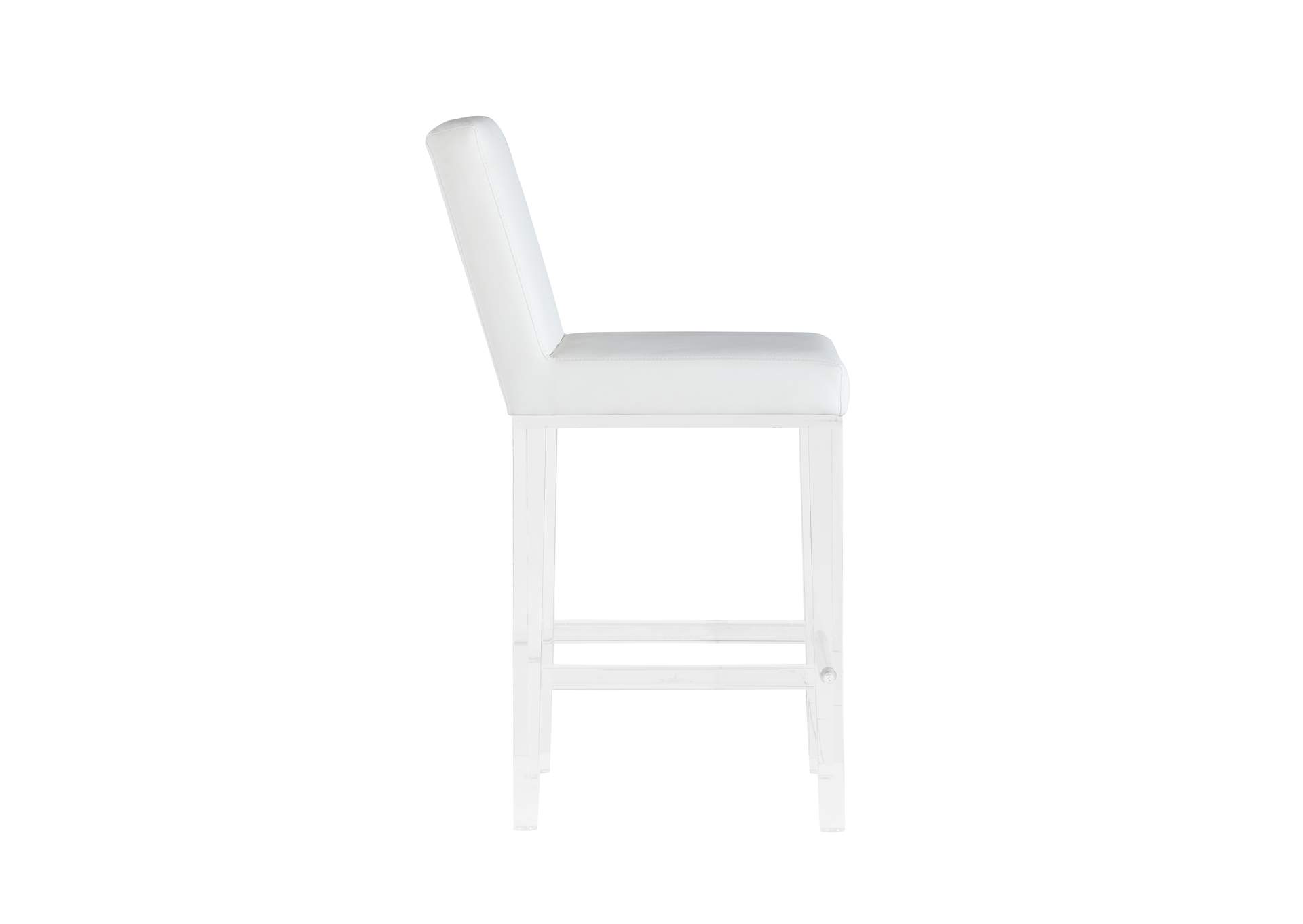 Contemporary Counter Stool With Solid Acrylic Legs image 6