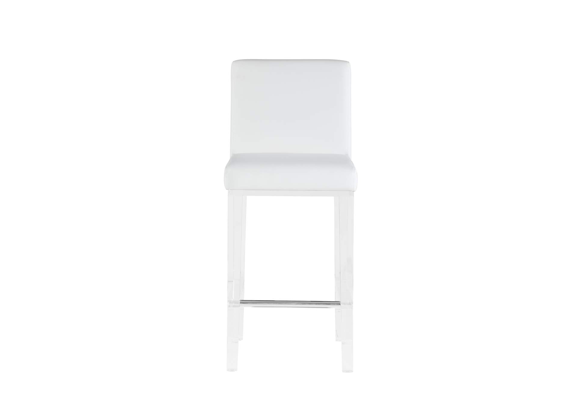 Contemporary Counter Stool With Solid Acrylic Legs image 5