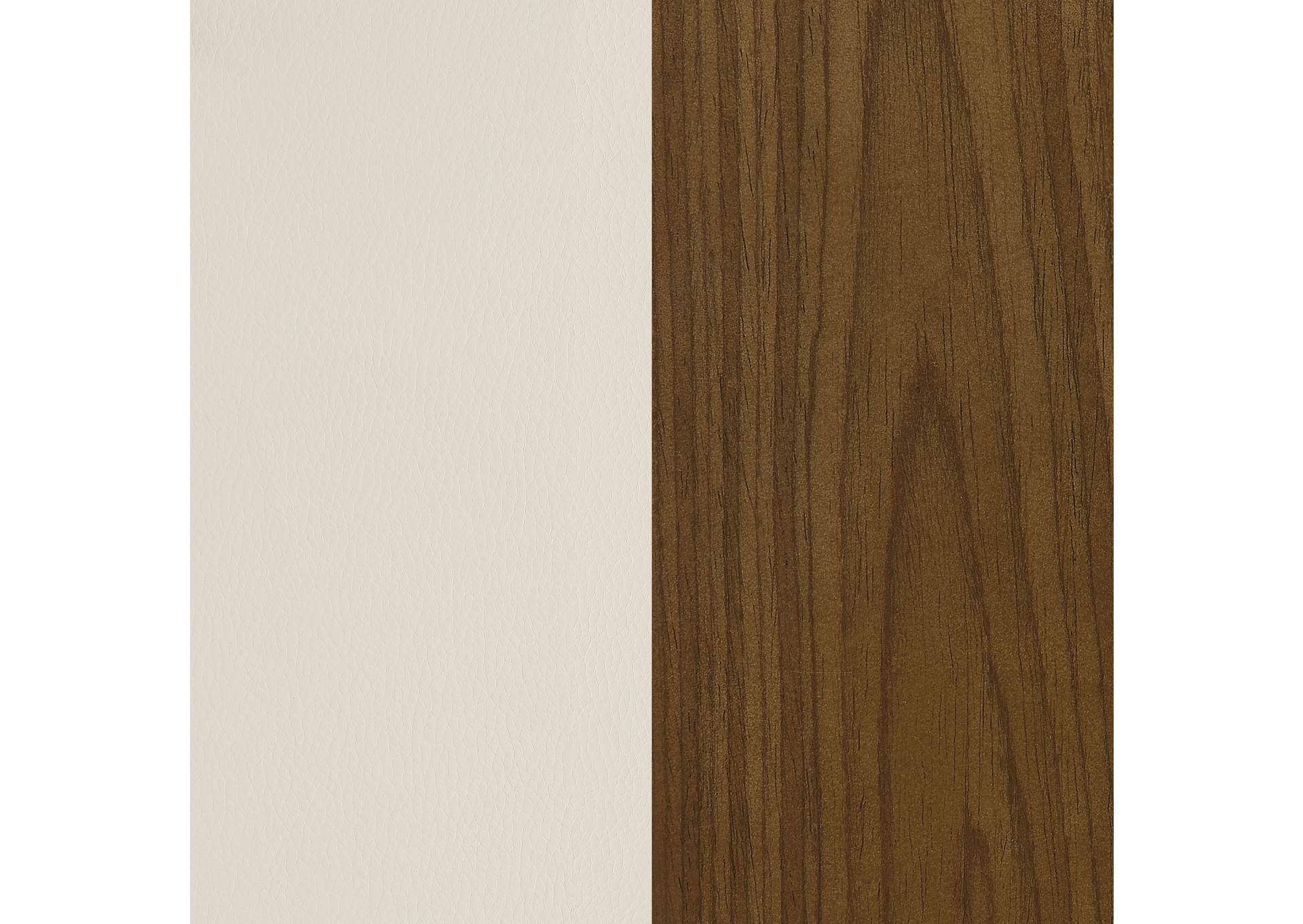 Zion Upholstered Swivel Bar Stool Walnut and Ecru
