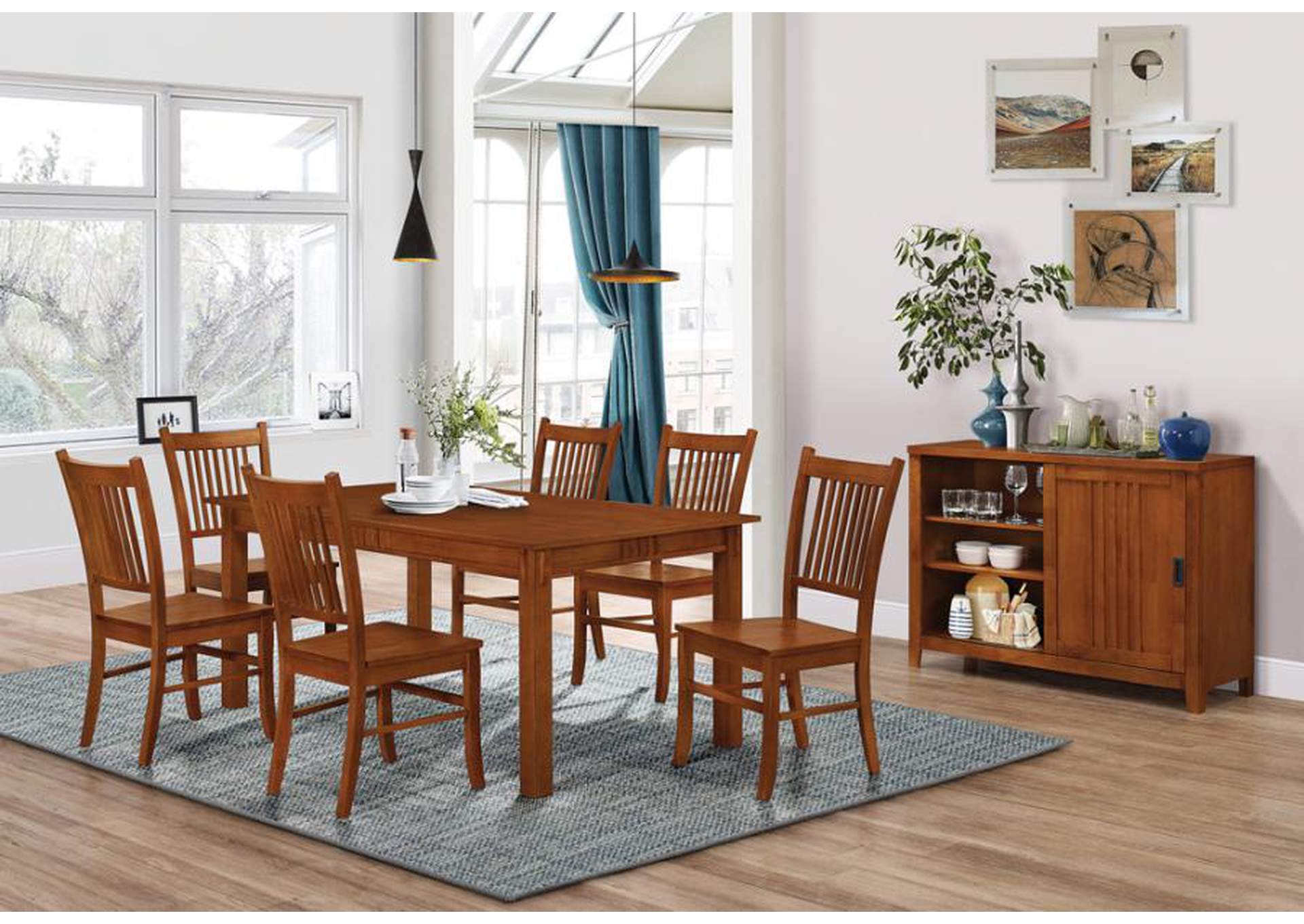 DINING TABLE 7 PC SET image 1