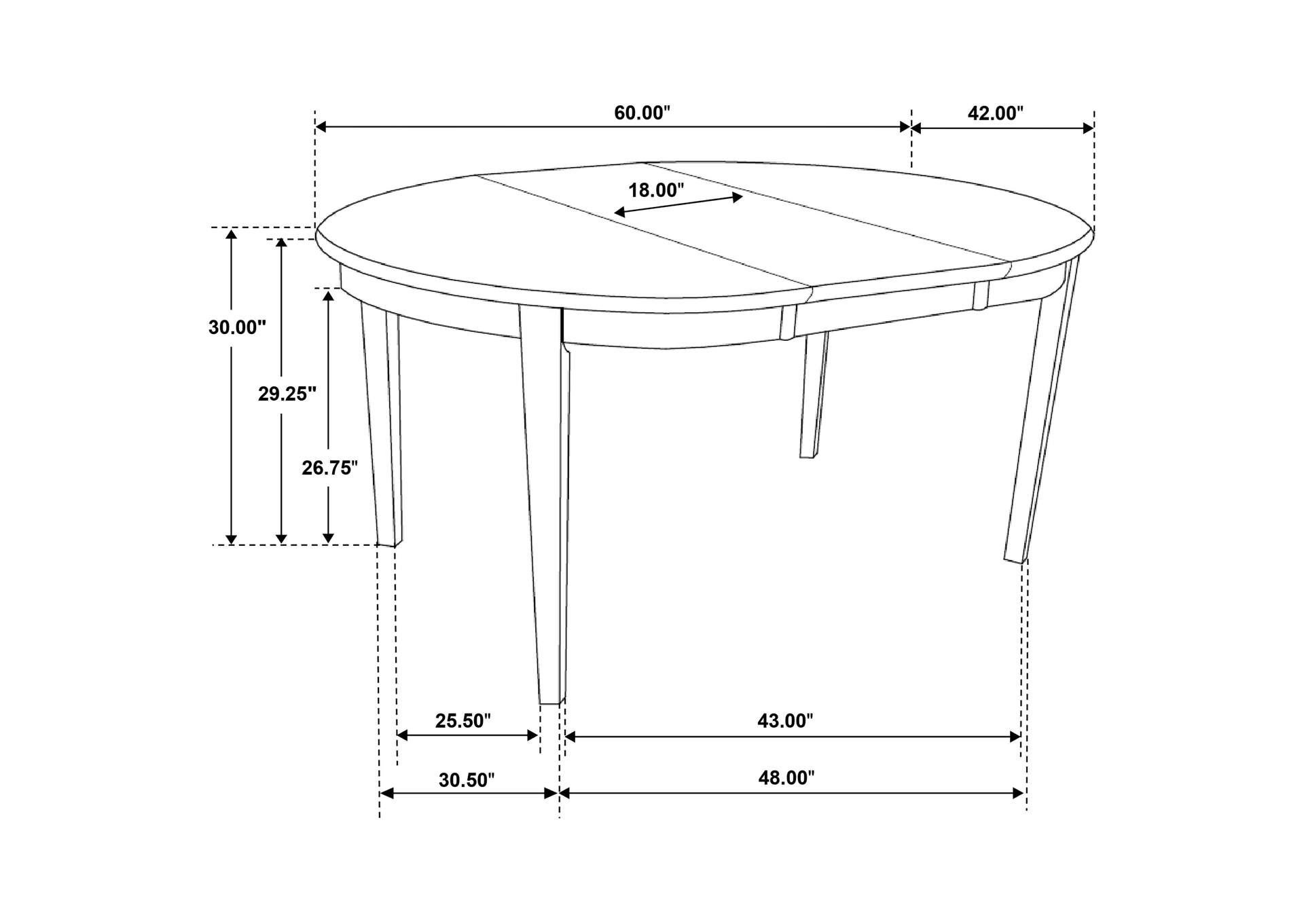 Gabriel 7-piece Extension Leaf Dining Table Set Cappuccino