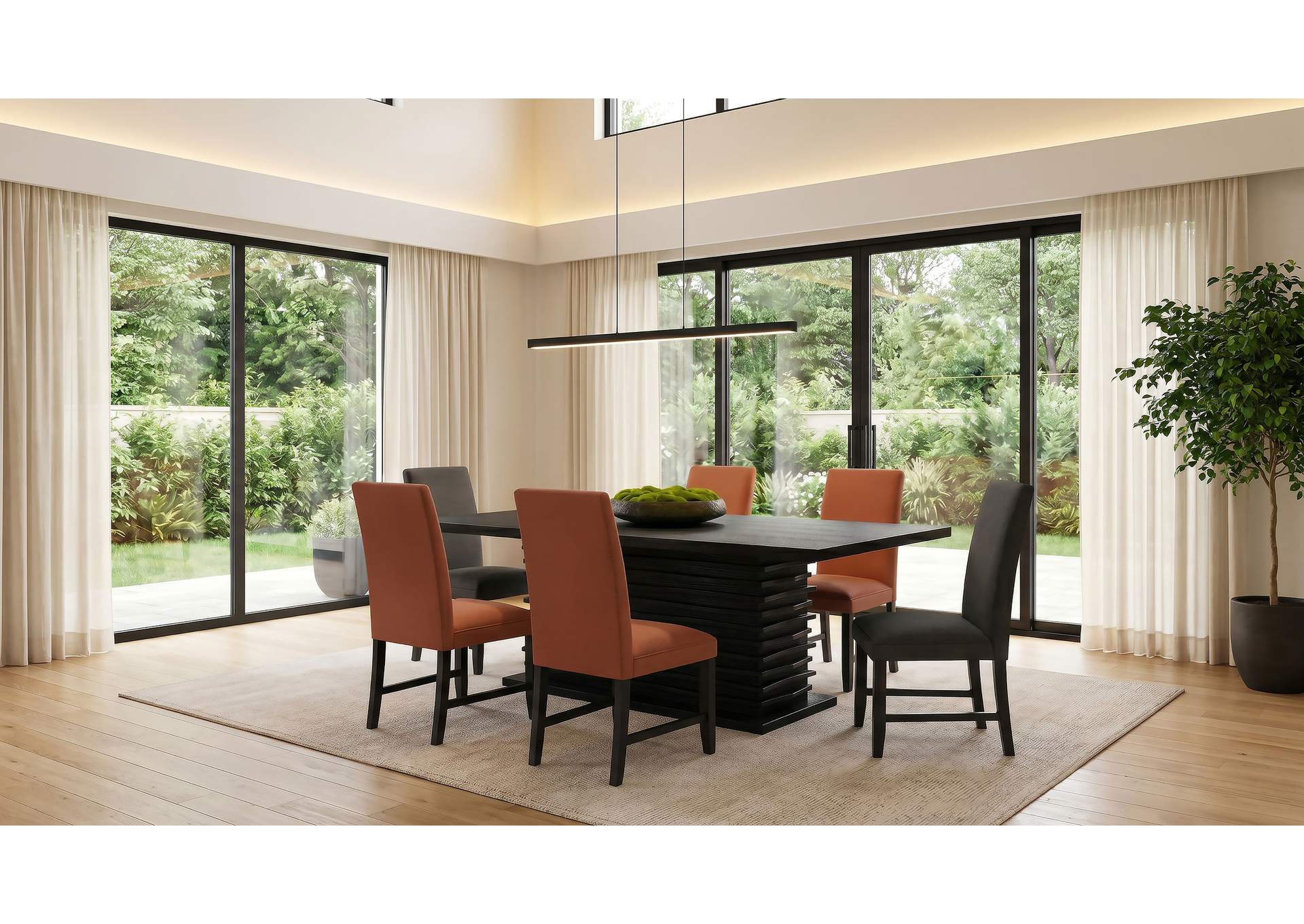 Stanton Rectangular 66-inch Dining Table Black image 7