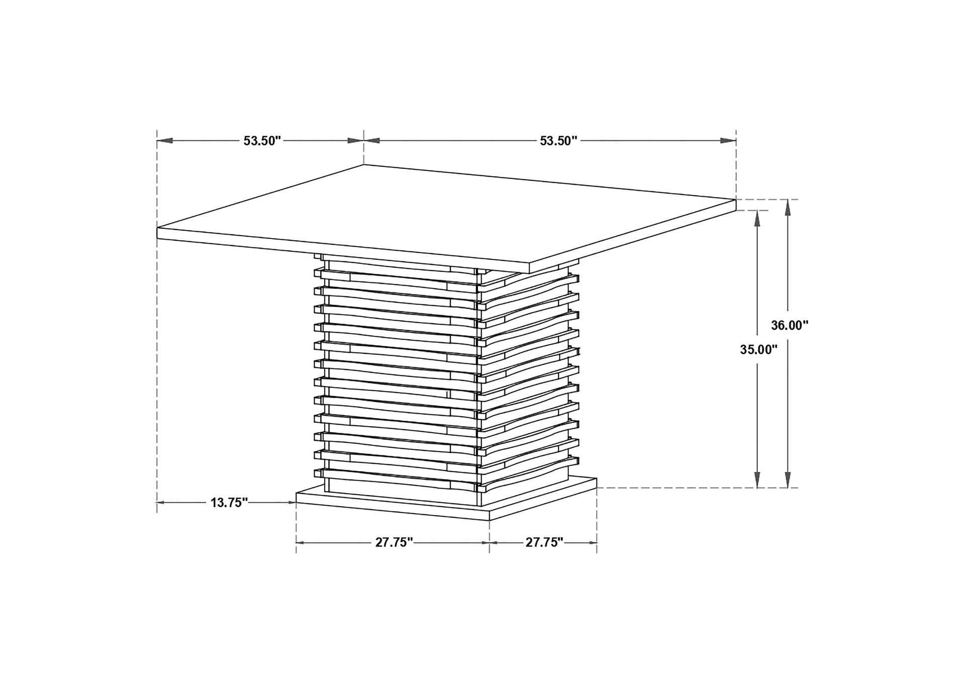 Stanton Square 54-inch Counter Height Dining Table Black image 7