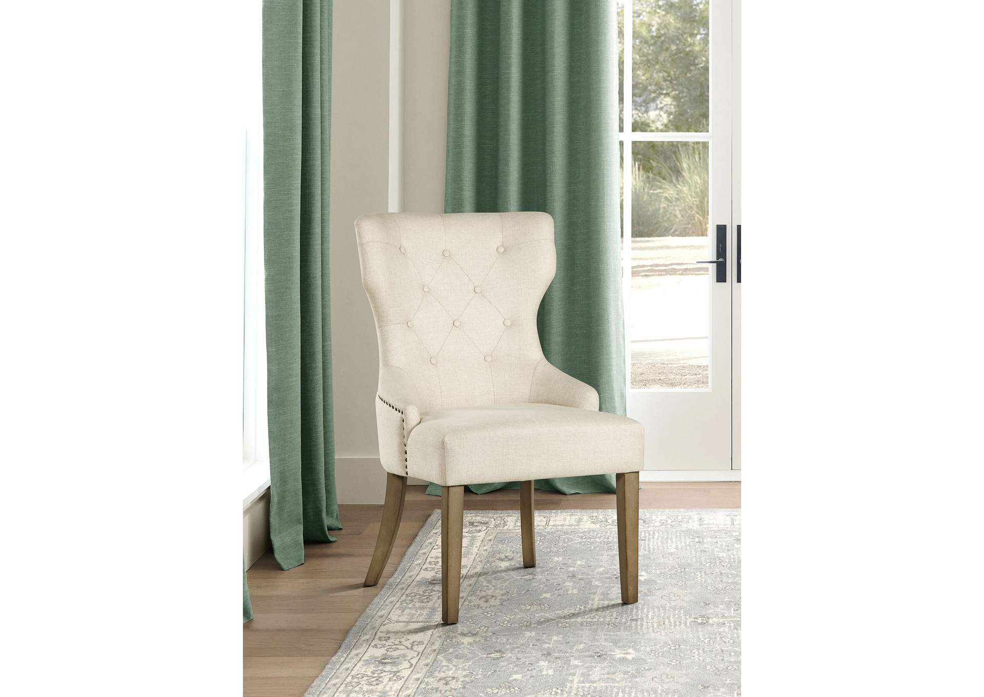 Baney Tufted Upholstered Dining Chair Beige