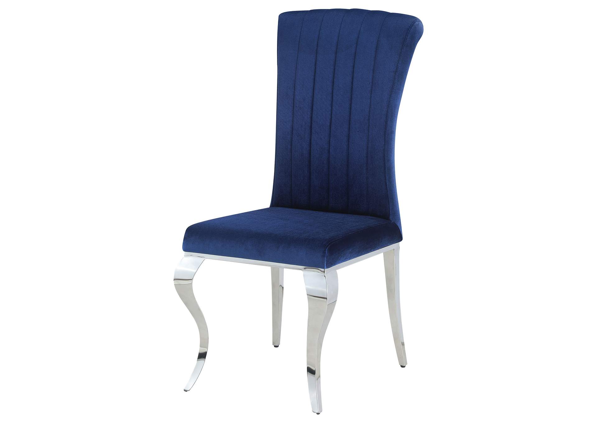 Betty Velvet Upholstered Dining Chair Ink Blue (Set of 4)