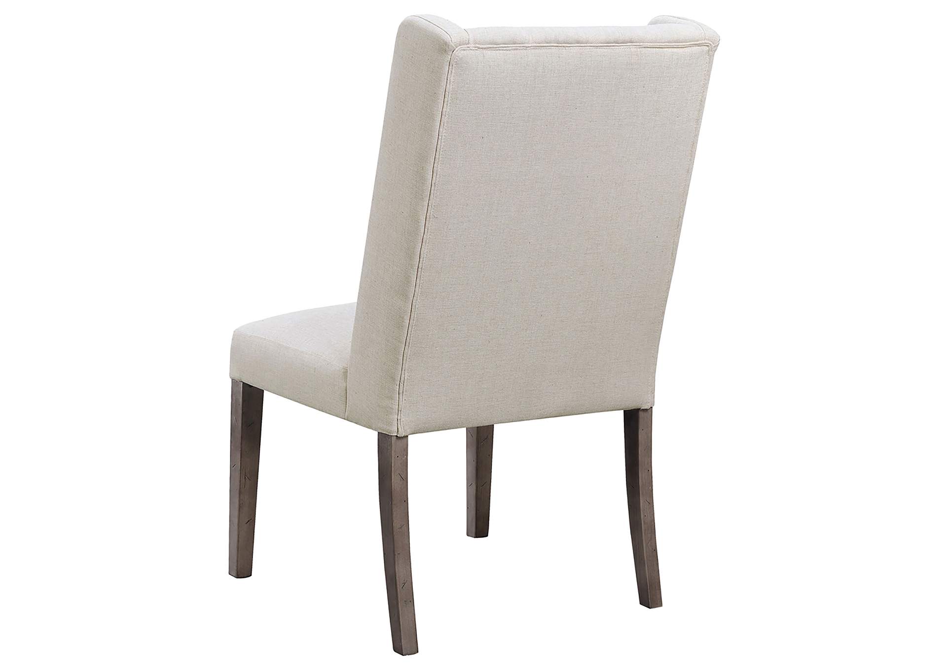 Bexley Fabric Upholstered Dining Side Chair Beige (Set of 2)