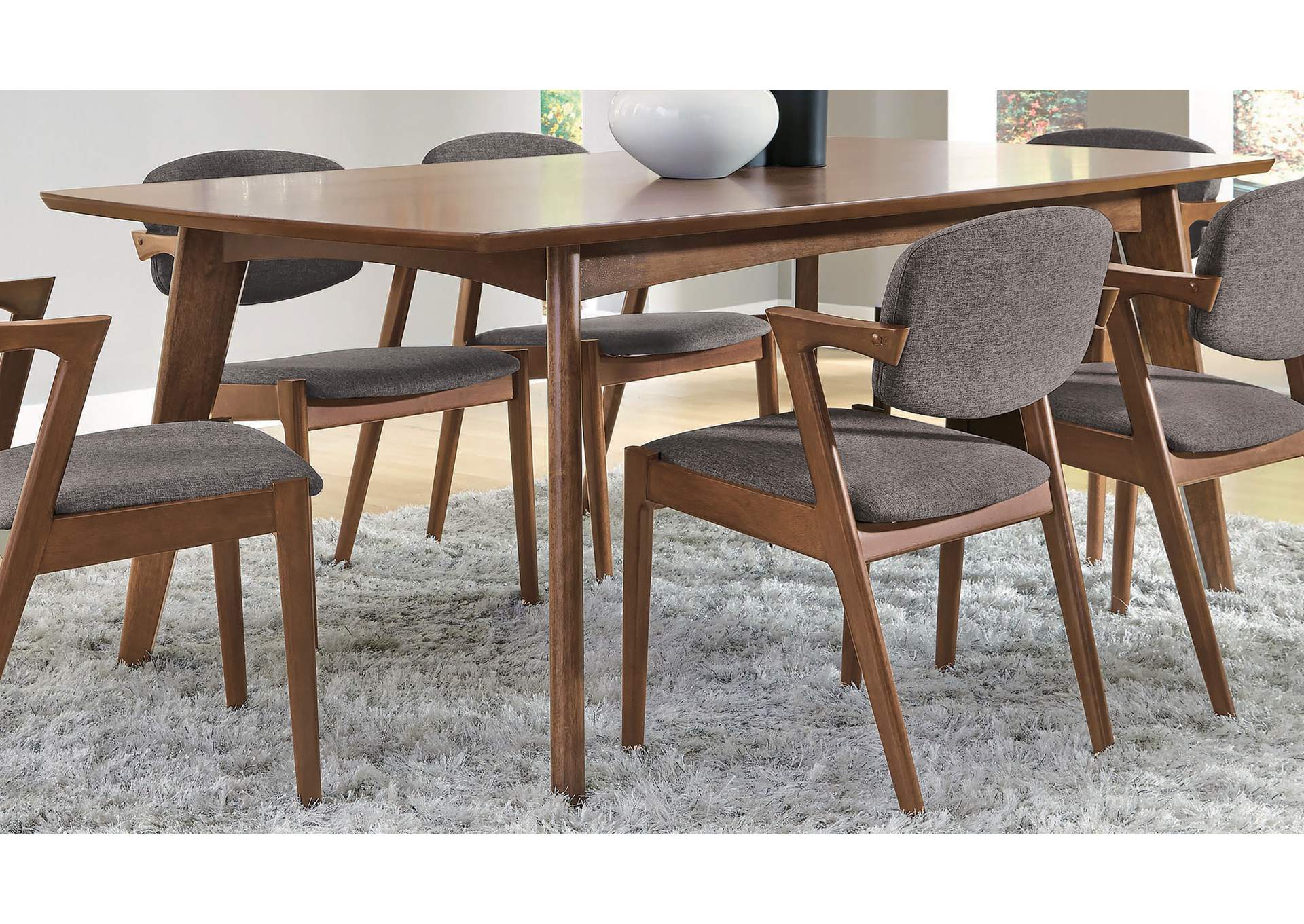 Malone Rectangular 78-inch Wood Dining Table Dark Walnut