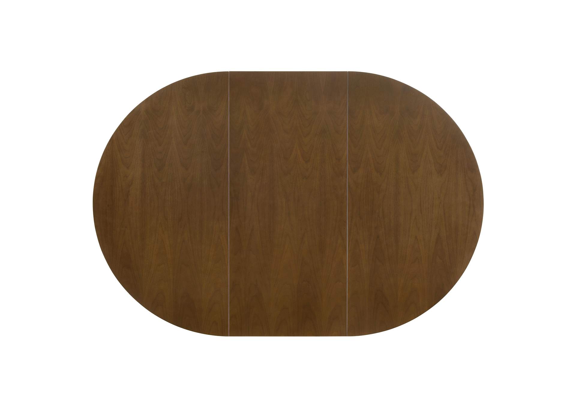 Jedda Oval 60-inch Extension Leaf Dining Table Dark Walnut