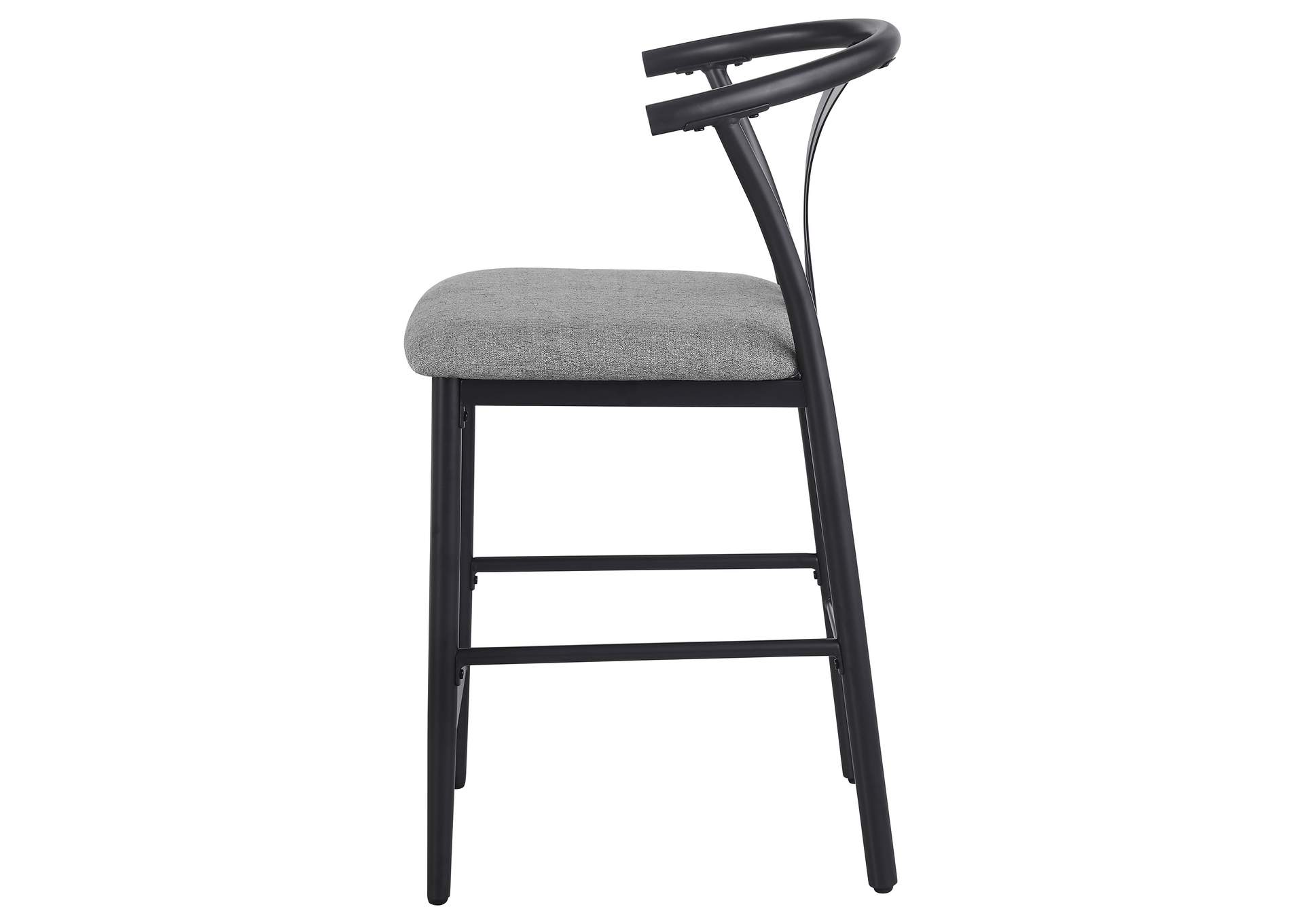 Dolman Counter Height Dining Side Chair Grey (Set of 2)