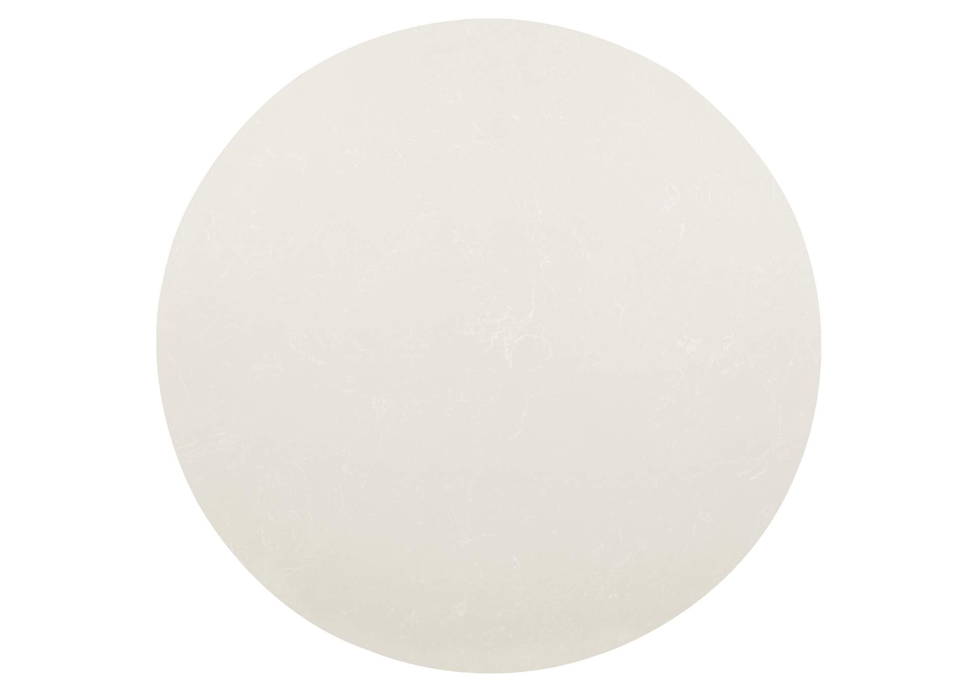 Lucaire 54-inch Round Cultured Marble Dining Table Sandstone image 4