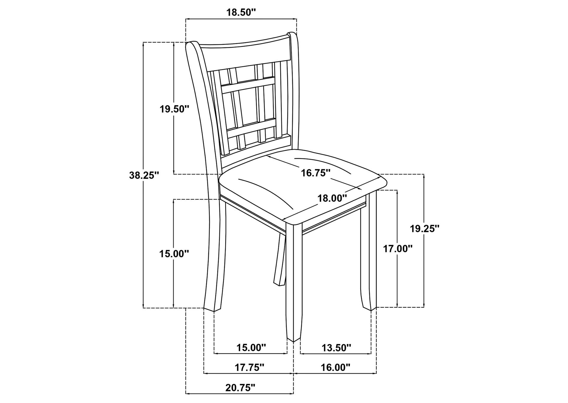 Lavon Wood Dining Side Chair Linen and Light Oak (Set of 2) image 16