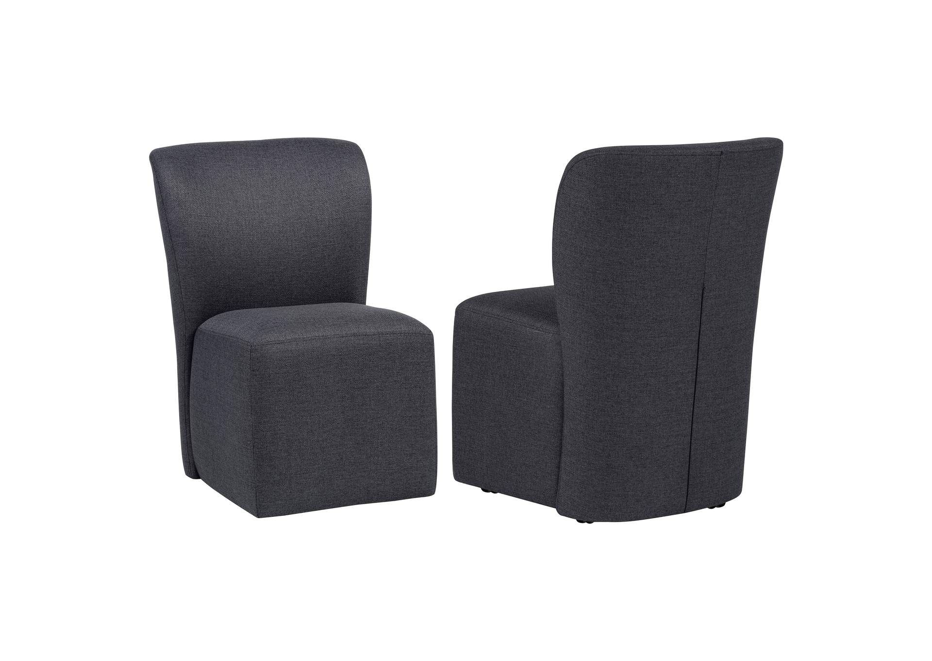 Jaelynn Upholstered Parsons Dining Side Chair Charcoal (Set of 2) image 1