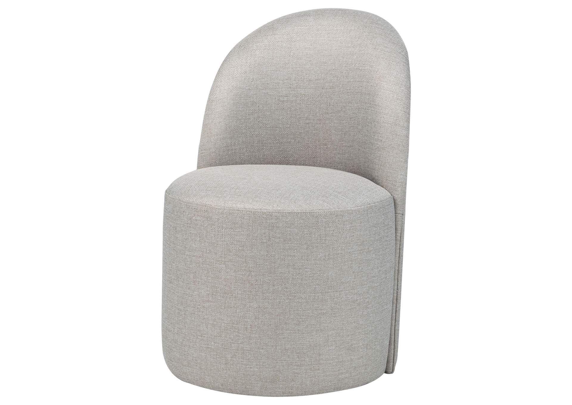 Aubrey Upholstered Barrel Dining Side Chair Beige (Set of 2) image 6