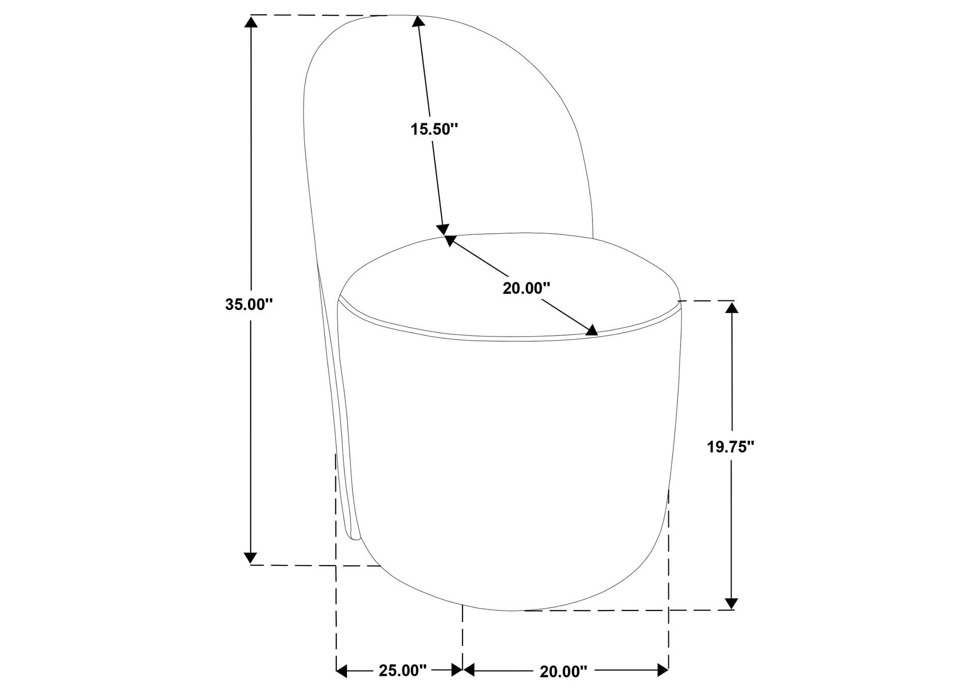 Aubrey Upholstered Barrel Dining Side Chair Beige (Set of 2) image 6