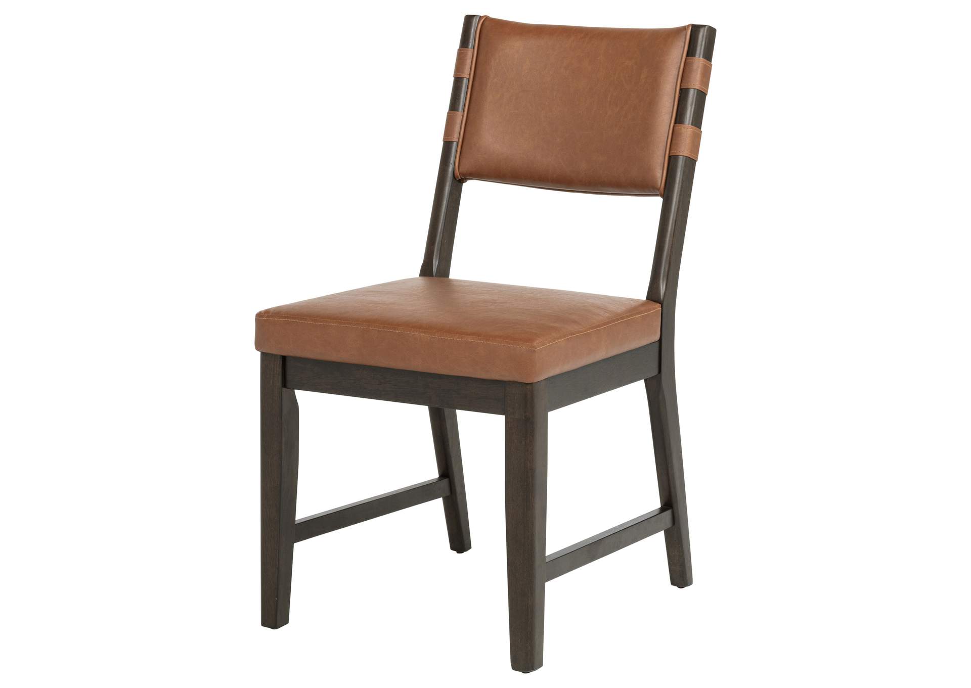 Tegan Faux Leather Upholstered Dining Side Chair Cognac (Set of 2) image 8