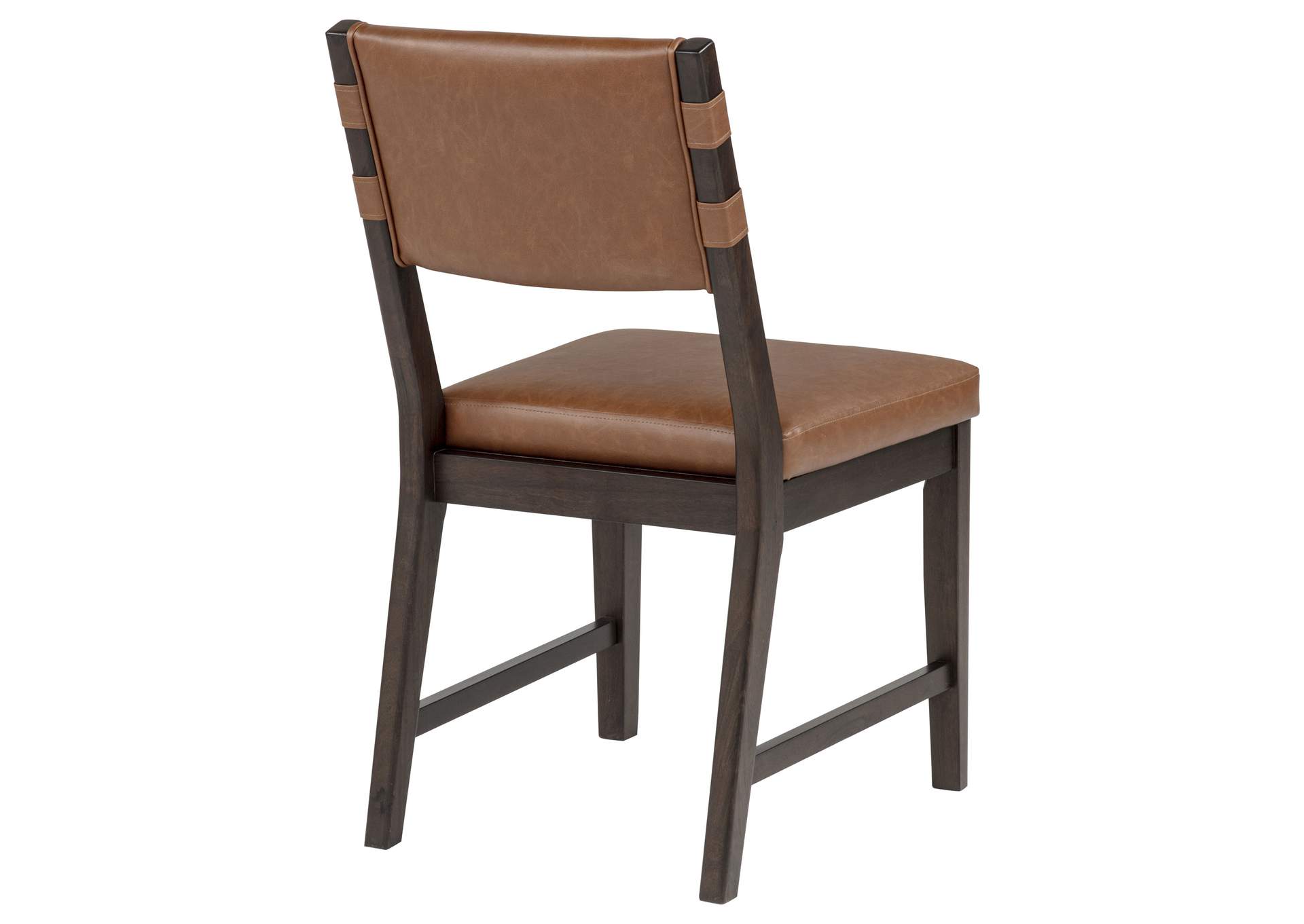 Tegan Faux Leather Upholstered Dining Side Chair Cognac (Set of 2) image 12