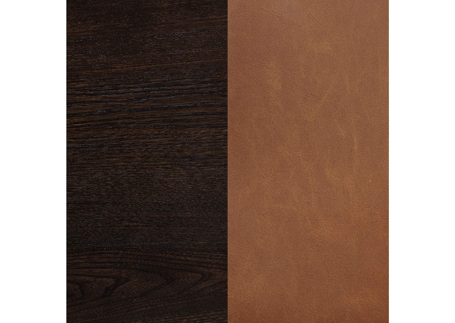 Tegan Faux Leather Upholstered Dining Side Chair Cognac (Set of 2) image 13