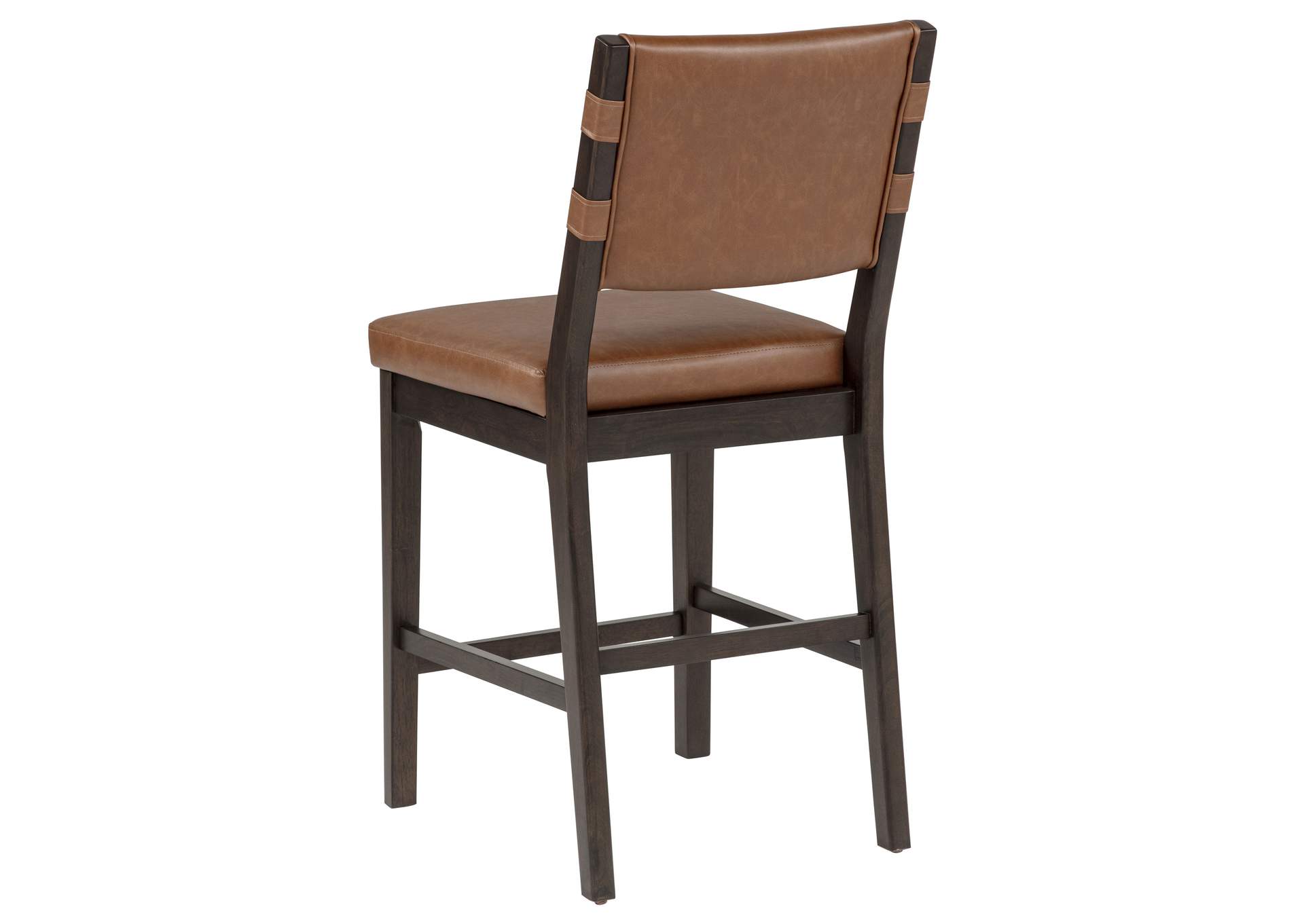 Tegan Faux Leather Upholstered Counter Height Chair Cognac (Set of 2) image 10