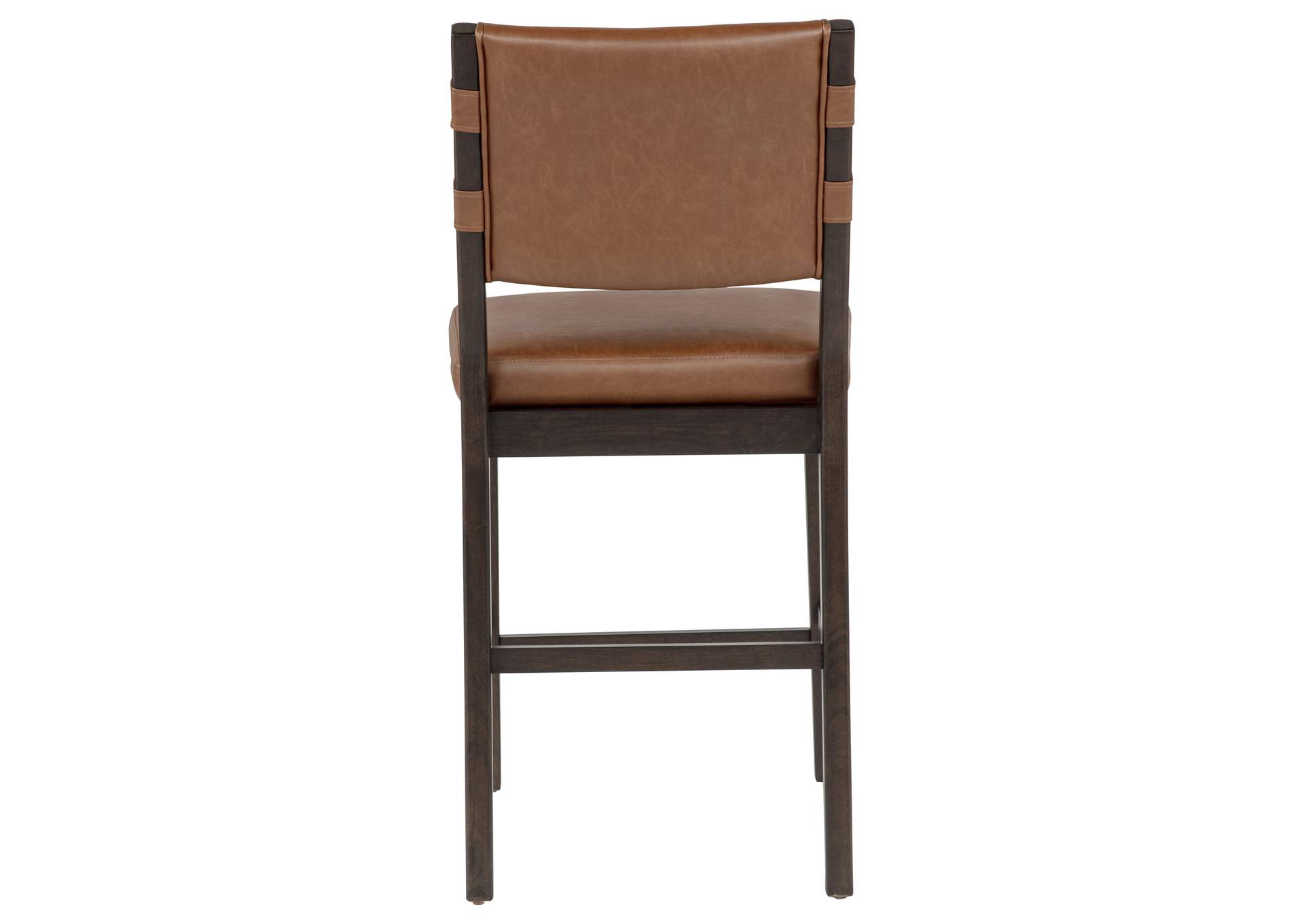 Tegan Faux Leather Upholstered Counter Height Chair Cognac (Set of 2) image 11