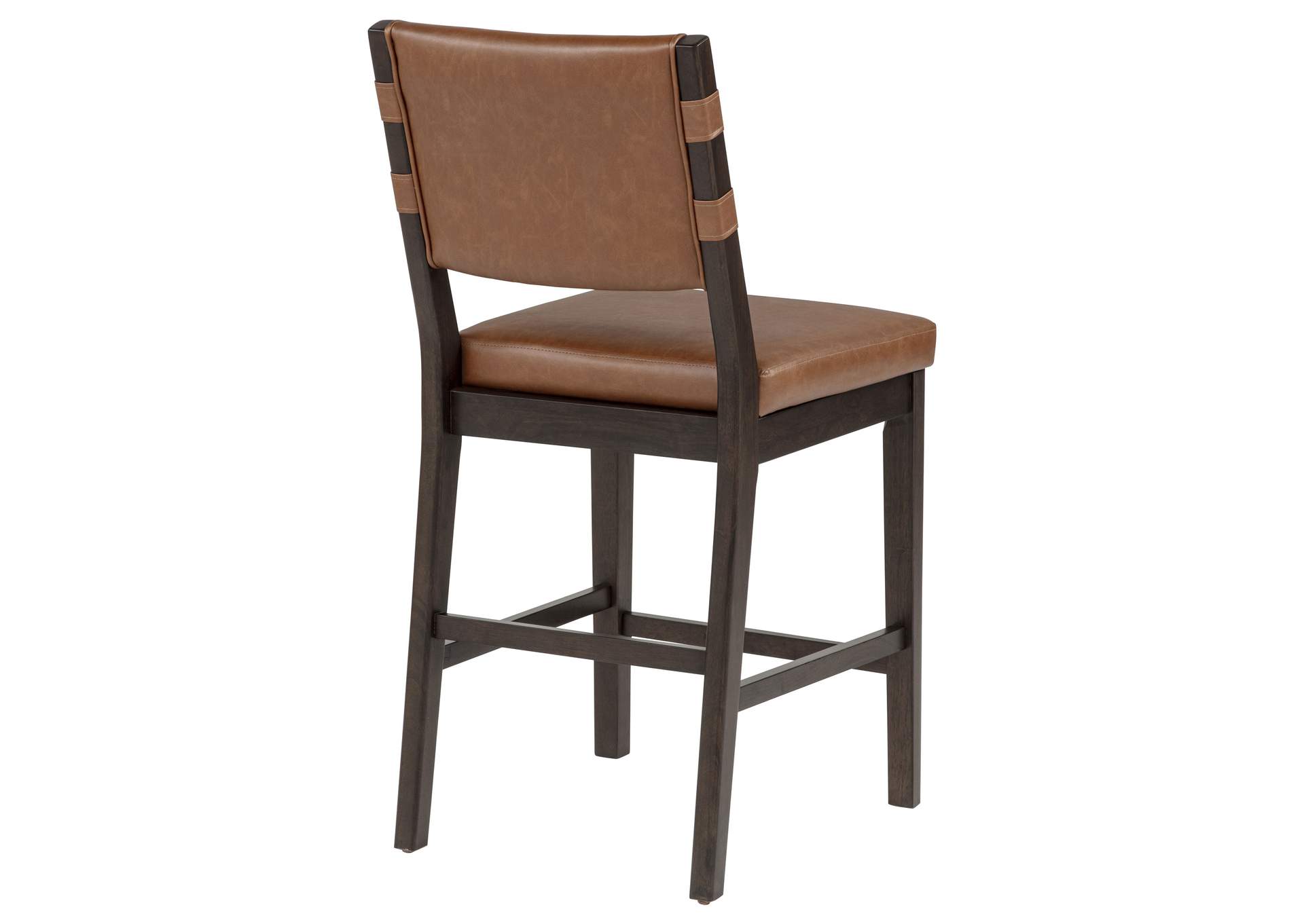 Tegan Faux Leather Upholstered Counter Height Chair Cognac (Set of 2) image 12