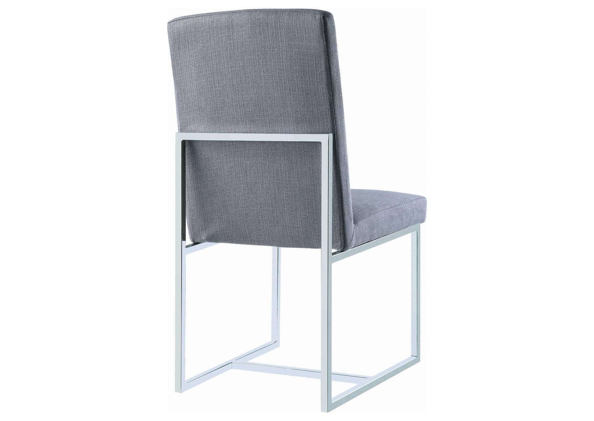 Mackinnon Upholstered Dining Side Chair Grey (Set of 2)